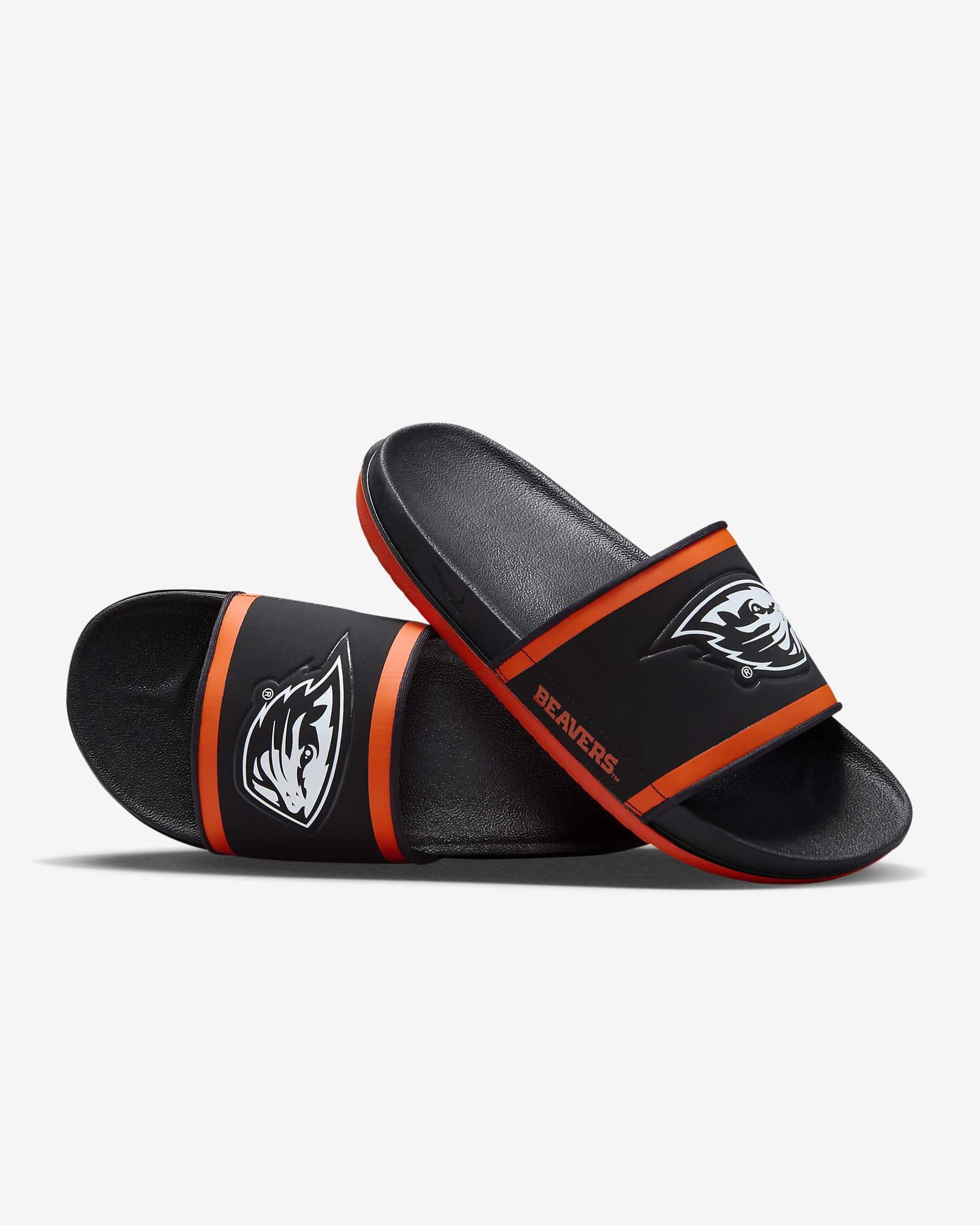 Nike Offcourt (Oregon State) Slide - Black/Team Orange/White