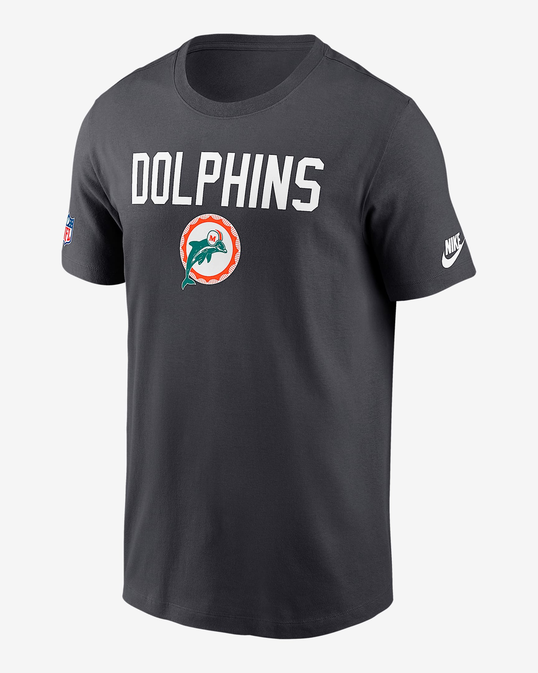 Miami Dolphins Alt Onside Conversion Men's Nike Dri-FIT NFL T-Shirt - Anthracite