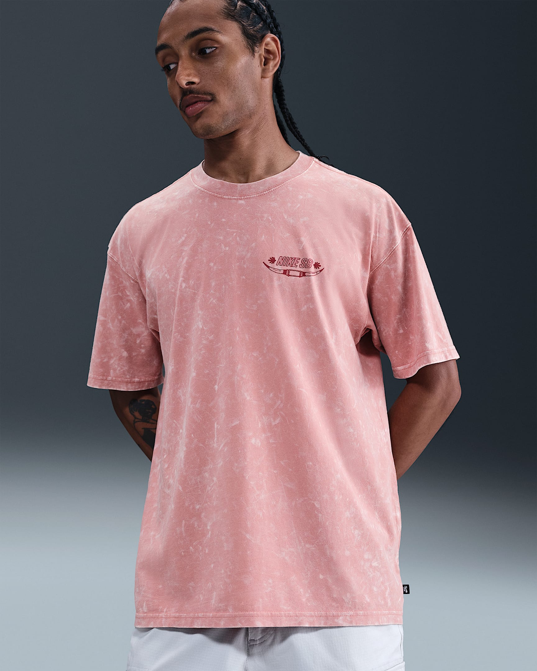 Nike SB Max90 Skate T-Shirt - Red Stardust