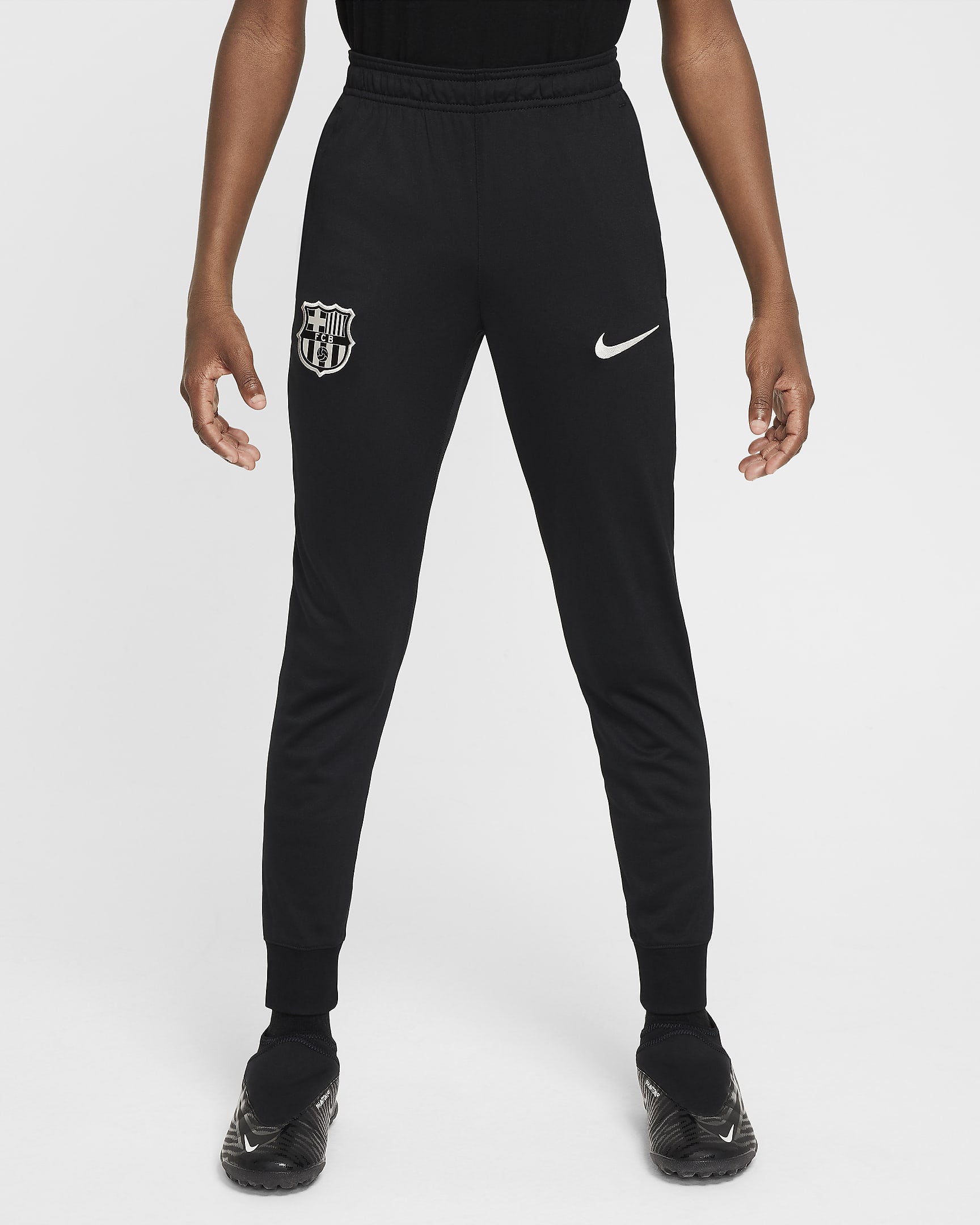 Survêtement de foot en maille Nike Dri-FIT FC Barcelona Strike pour ado - Noir/Noble Red/Deep Royal Blue/Light Orewood Brown