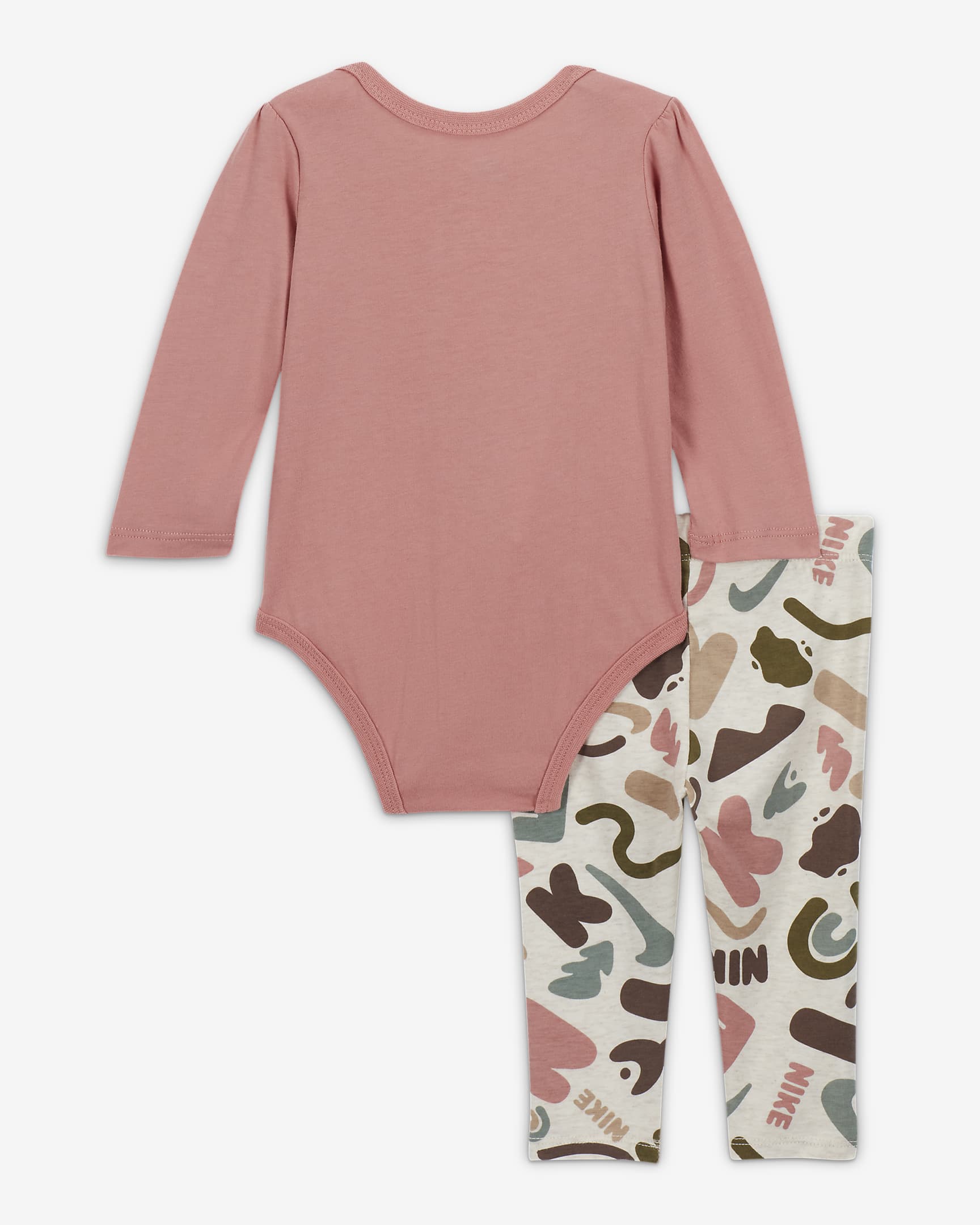 Nike Primary Play Printed Leggings Set Baby 2-Piece Set - Peach/Multi-Color