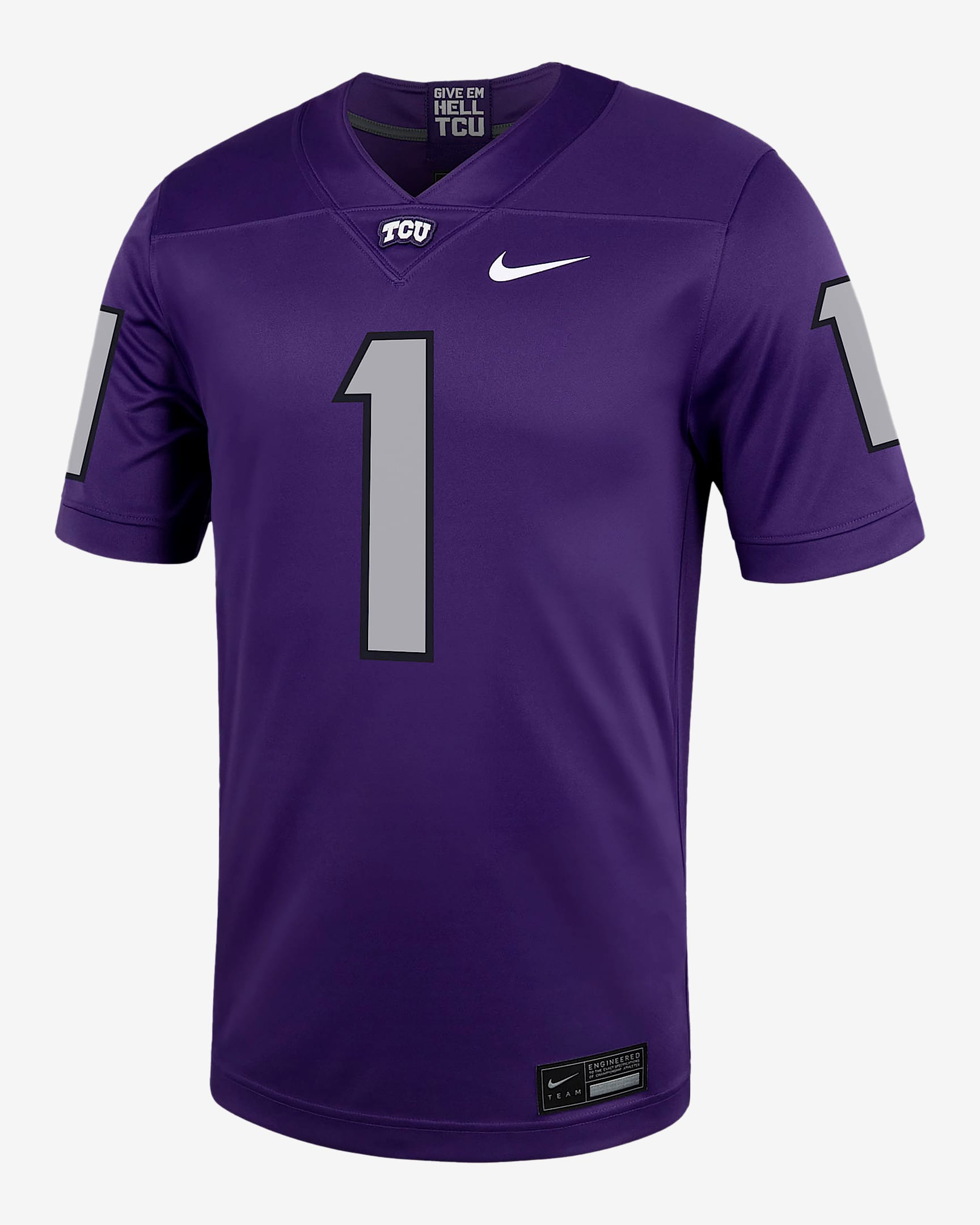 TCU Men's Nike College Football Replica Jersey - New Orchid