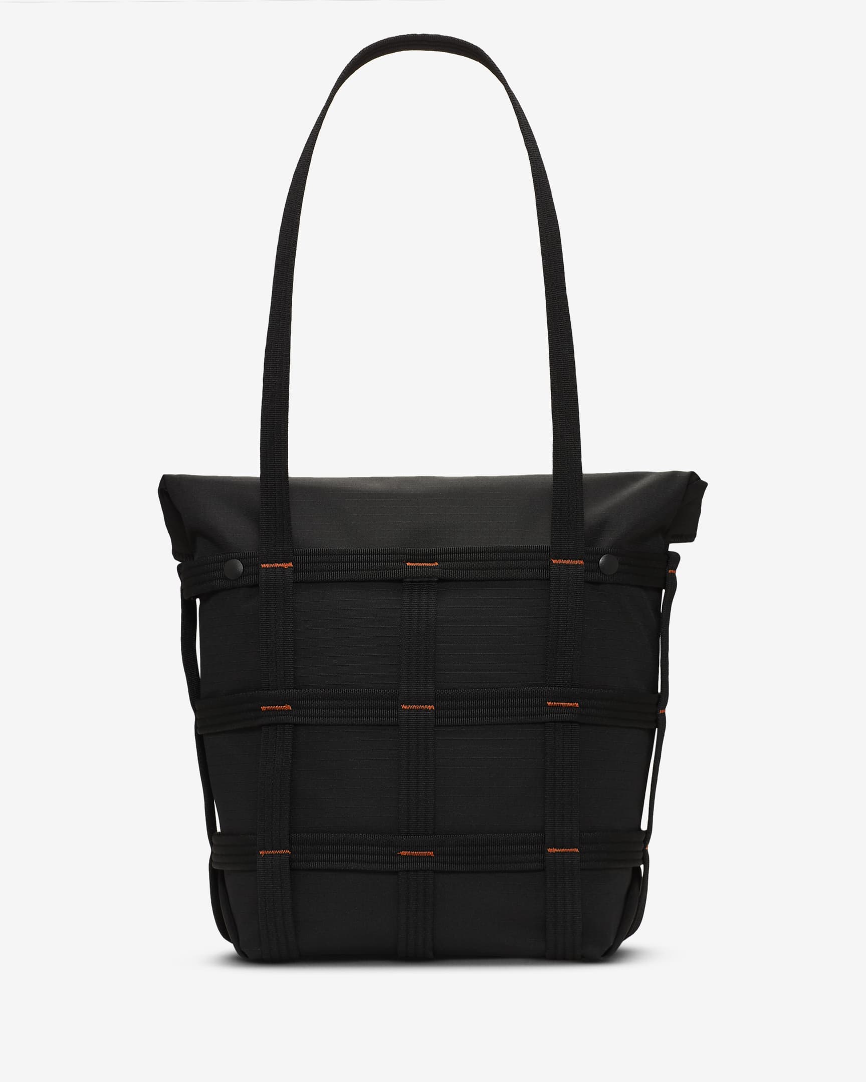 Nike Sportswear Cargo Tote (12L) - Black/Black/Orange