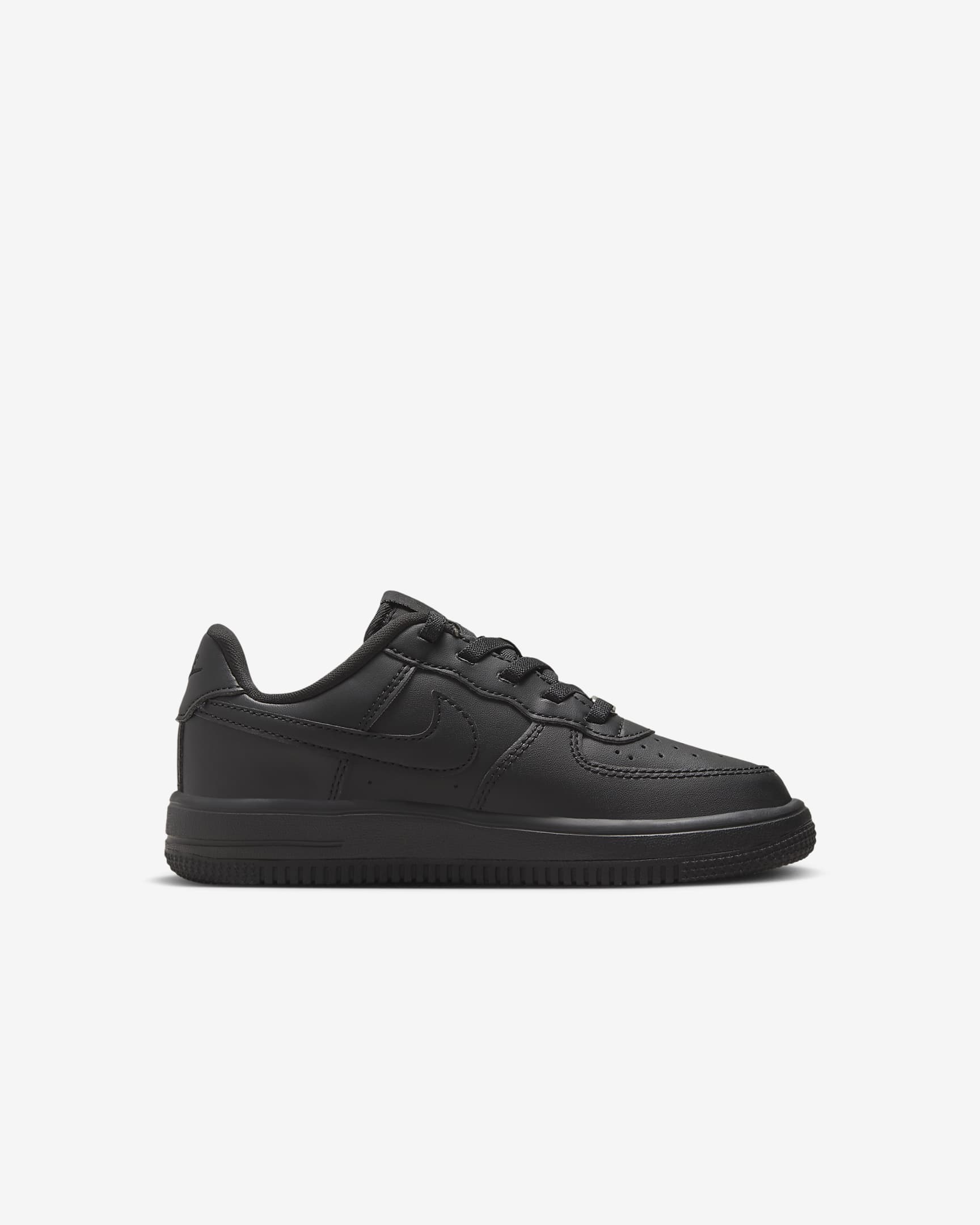 Nike Force 1 Low EasyOn Younger Kids' Shoes - Black/Black/Black