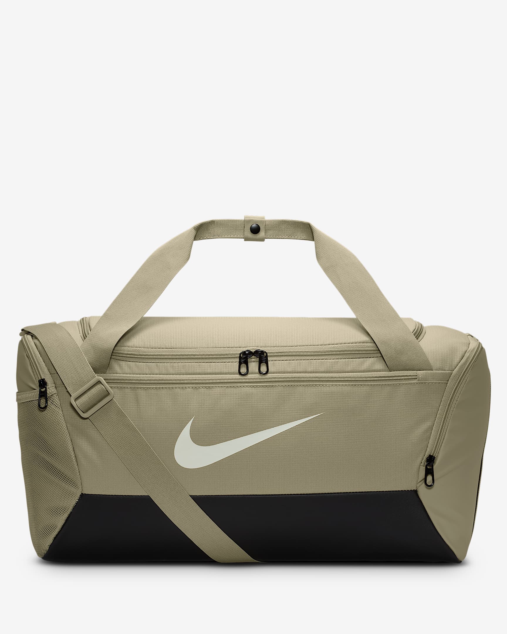 Nike Brasilia Training Duffel Bag (Small, 41L) - Desert Khaki/Black/Sail