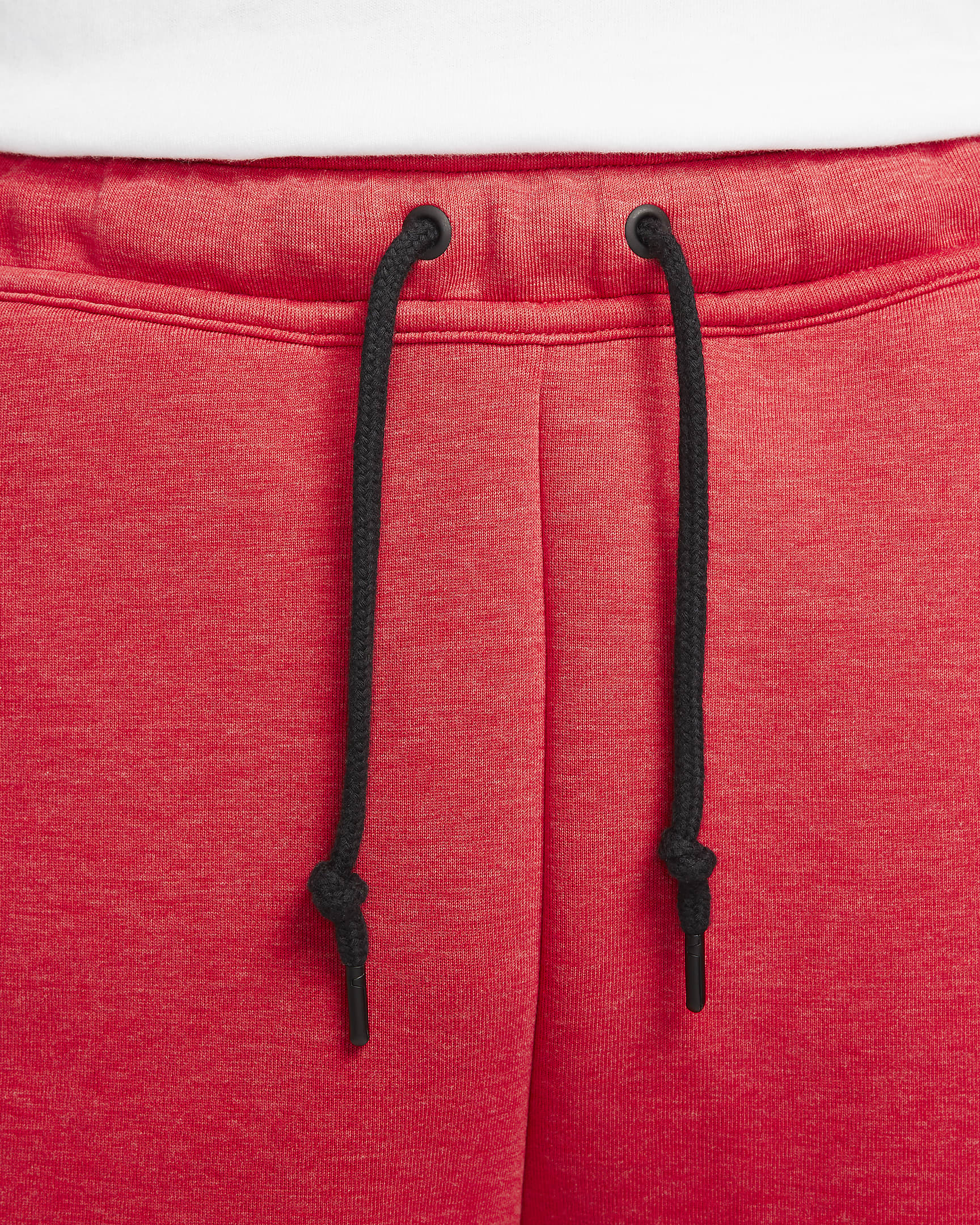 Nike Sportswear Tech Fleece Pantalón corto - Hombre - Light University Red Heather/Negro