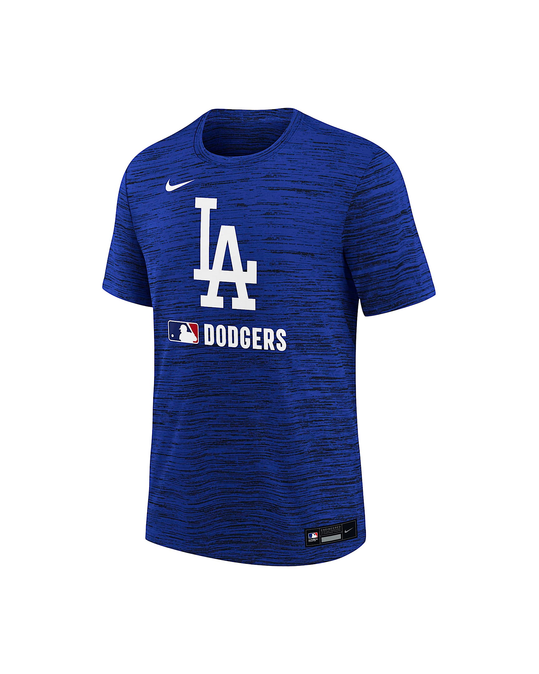 Los Angeles Dodgers Authentic Collection Velocity Big Kids’ Nike Dri-FIT MLB T-Shirt - Blue