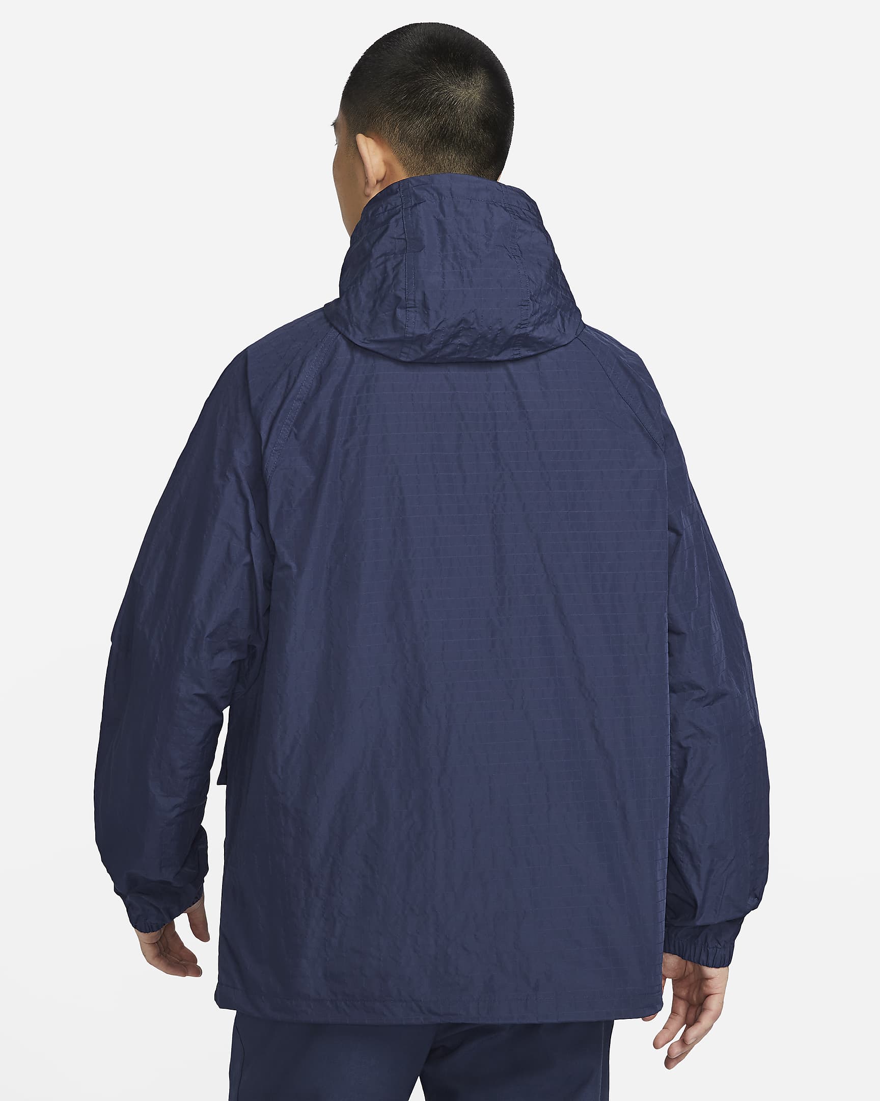 Nike Club Men's Bowline Jacket - Midnight Navy/White