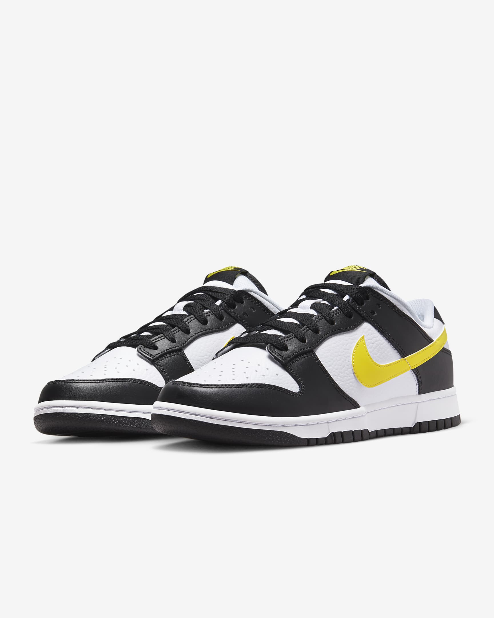 Nike Dunk Low Men's Shoes - Black/White/Opti Yellow