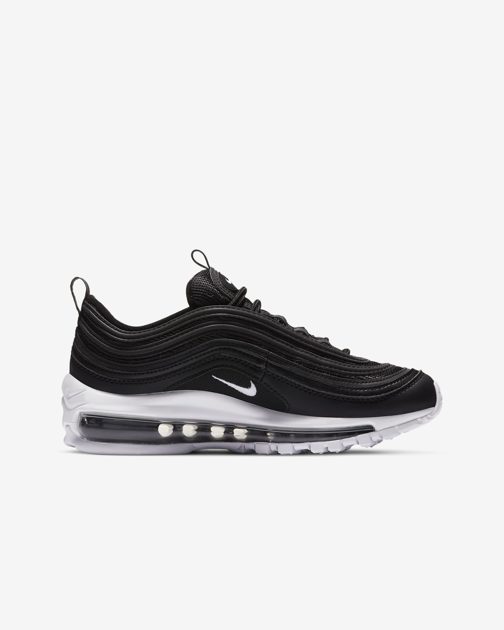 Nike Air Max 97-sko til større børn - sort/hvid