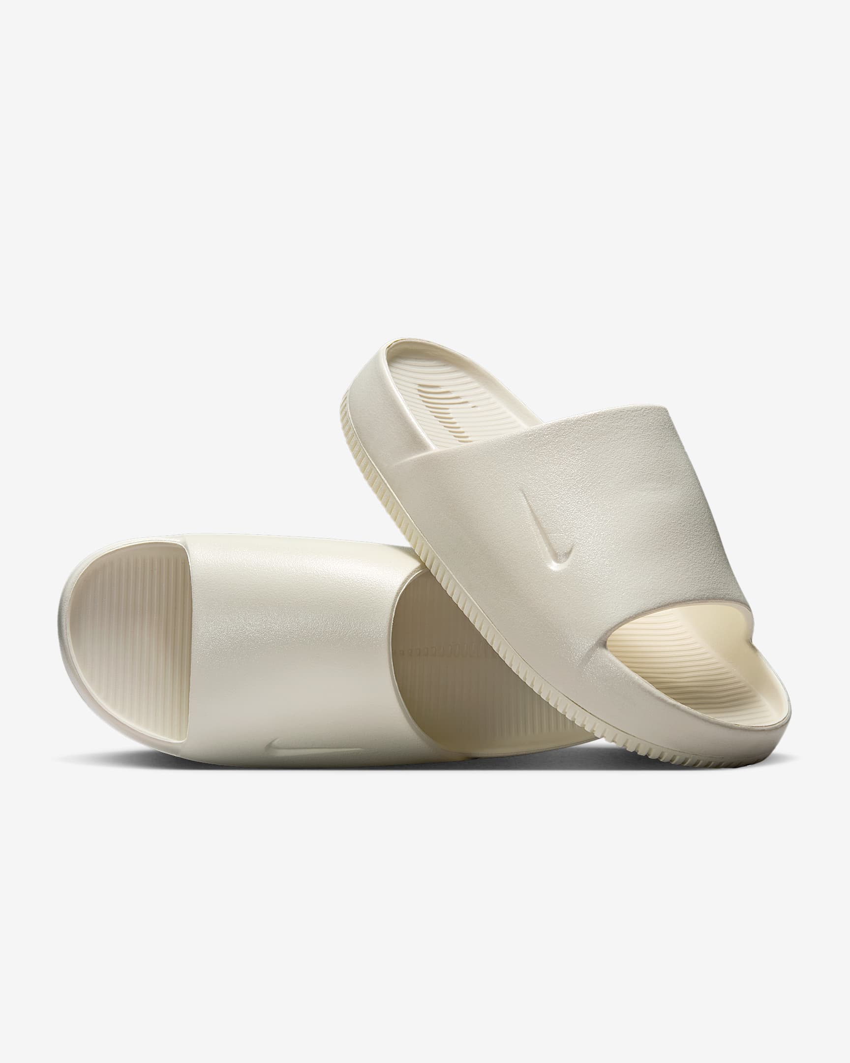 Nike Calm Women's Slides - Pale Ivory/Pale Ivory/Pale Ivory