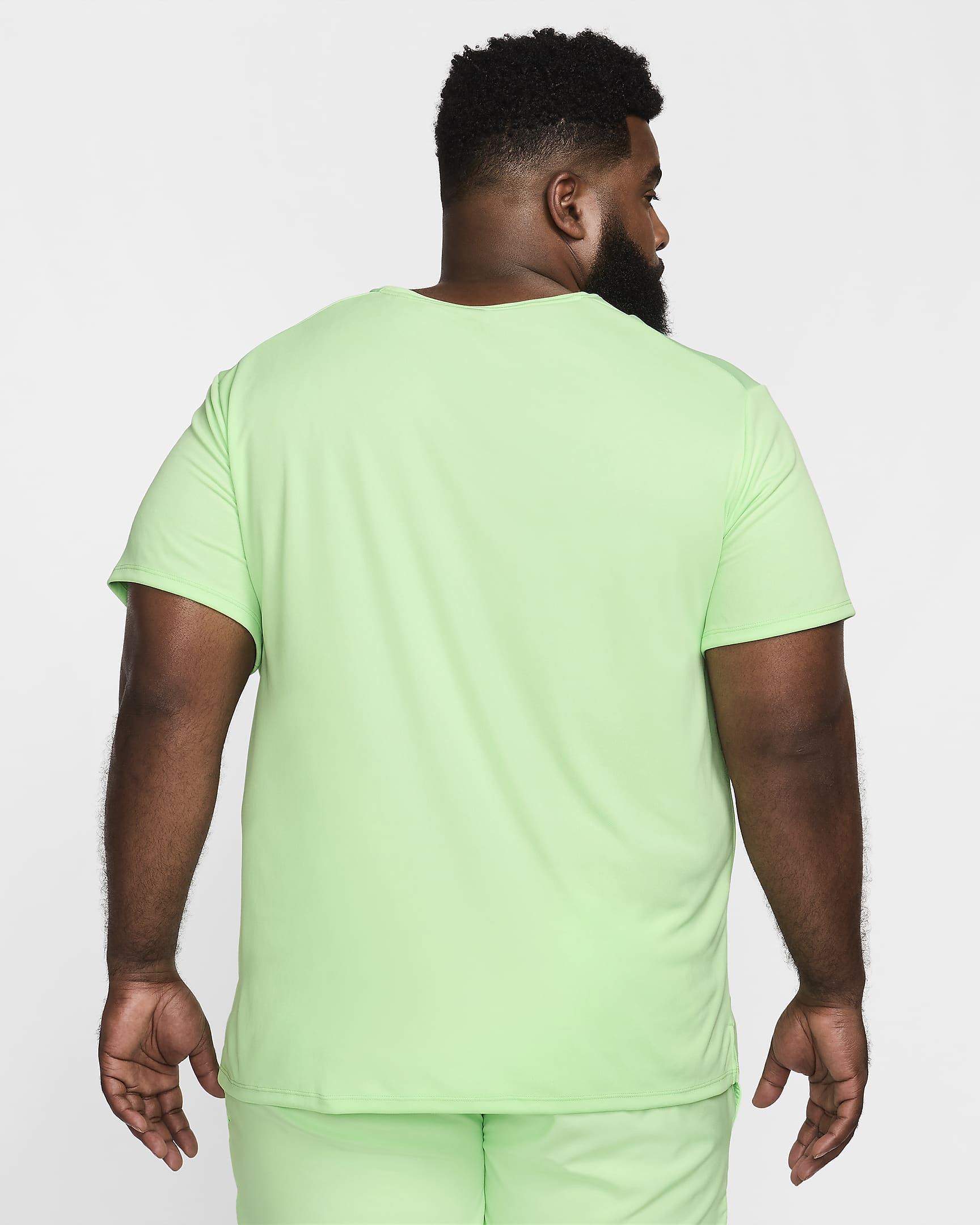 Haut de running à manches courtes Dri-FIT UV Nike Miler pour homme - Vapor Green