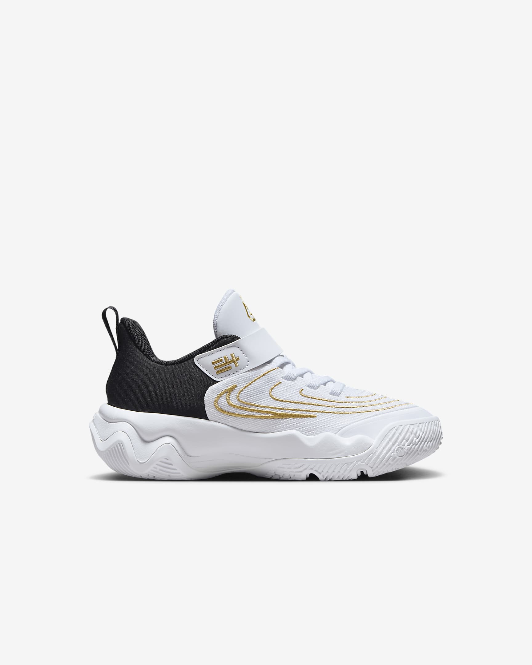 Tenis para niños de preescolar Giannis Immortality 4 - Blanco/Oro metalizado/Negro