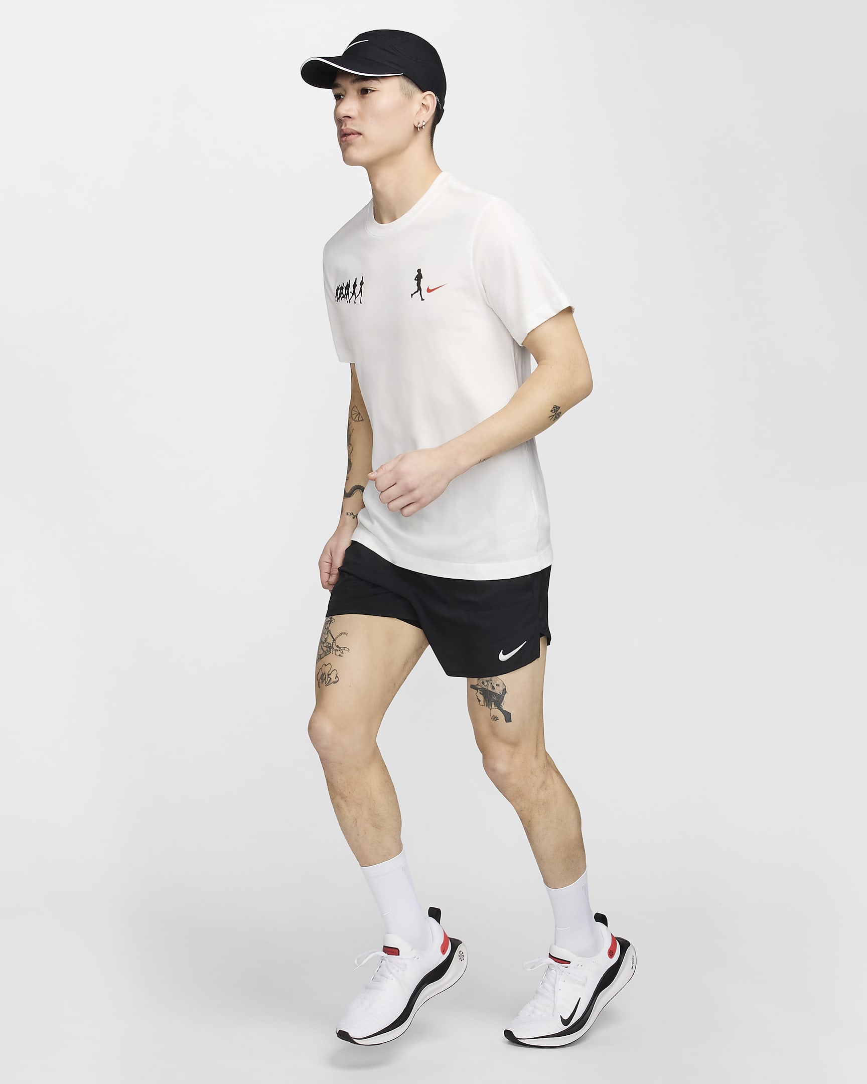 Nike Men's Dri-FIT Running T-Shirt - Summit White