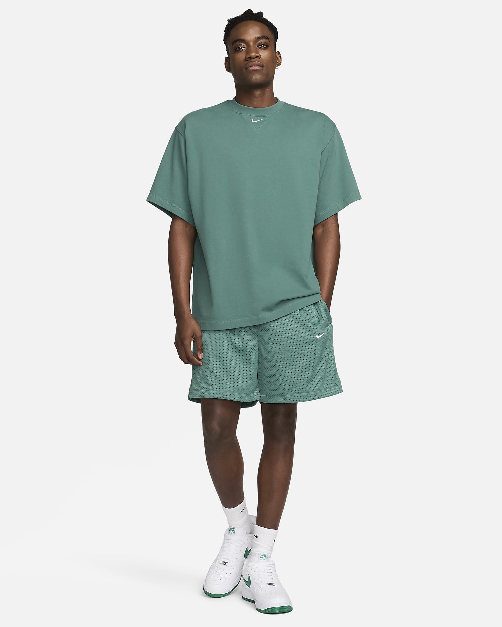 Nike Sportswear Swoosh Men's Mesh Shorts - Bicoastal/White