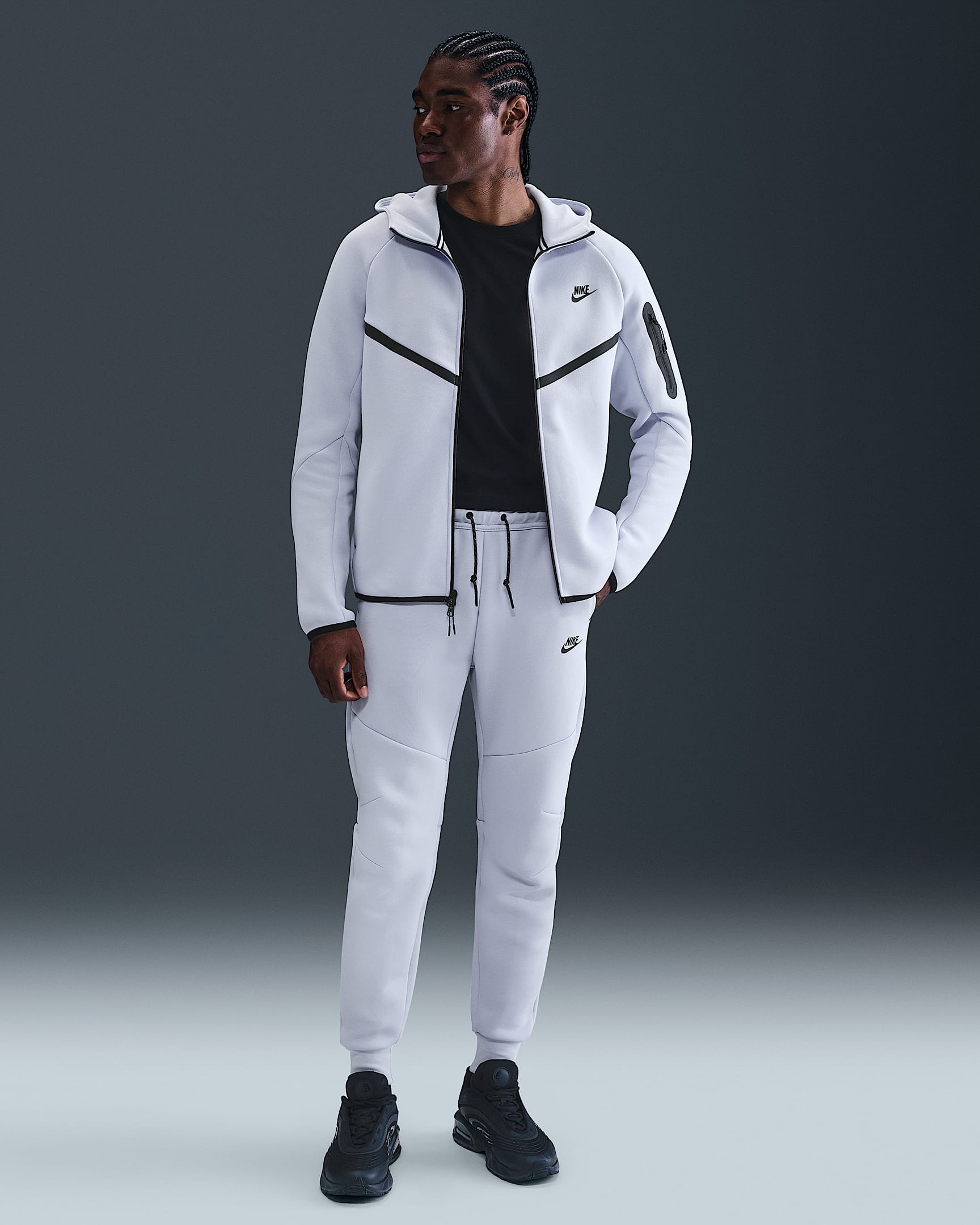 Nike Tech Men's Fleece Joggers - Ghost/Black