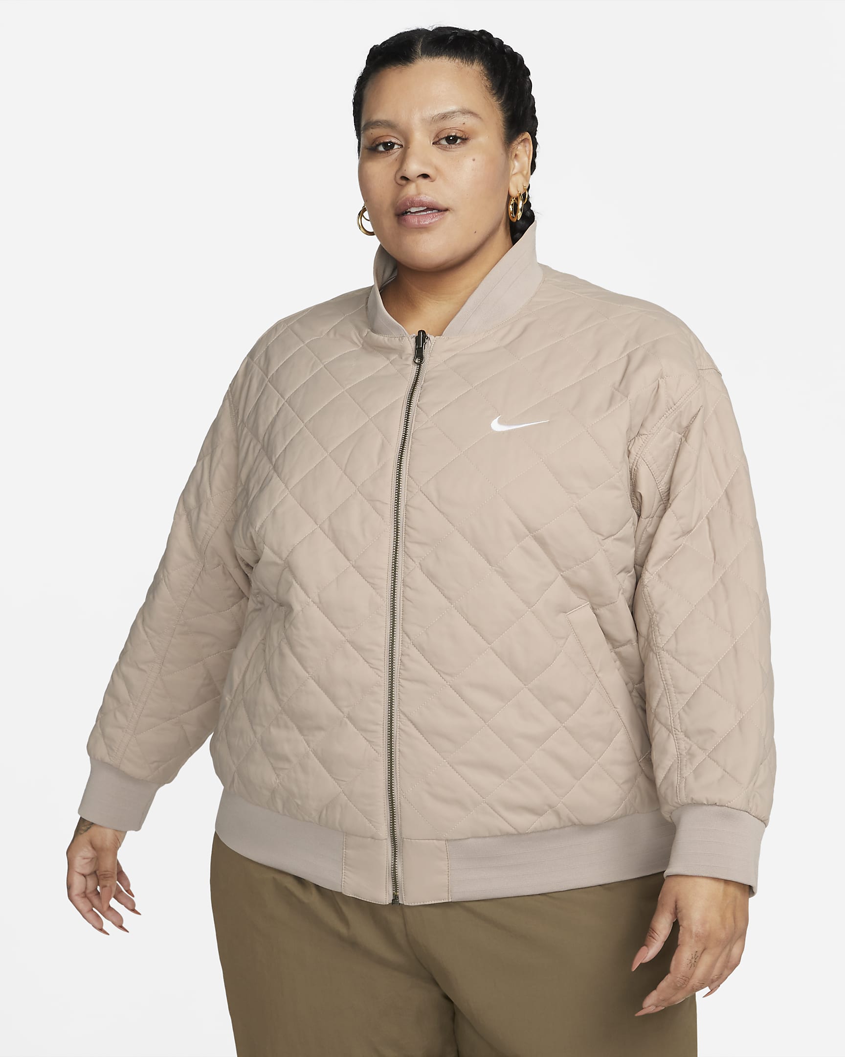 Nike Sportswear Women's Reversible Varsity Bomber Jacket (Plus Size). Nike SE