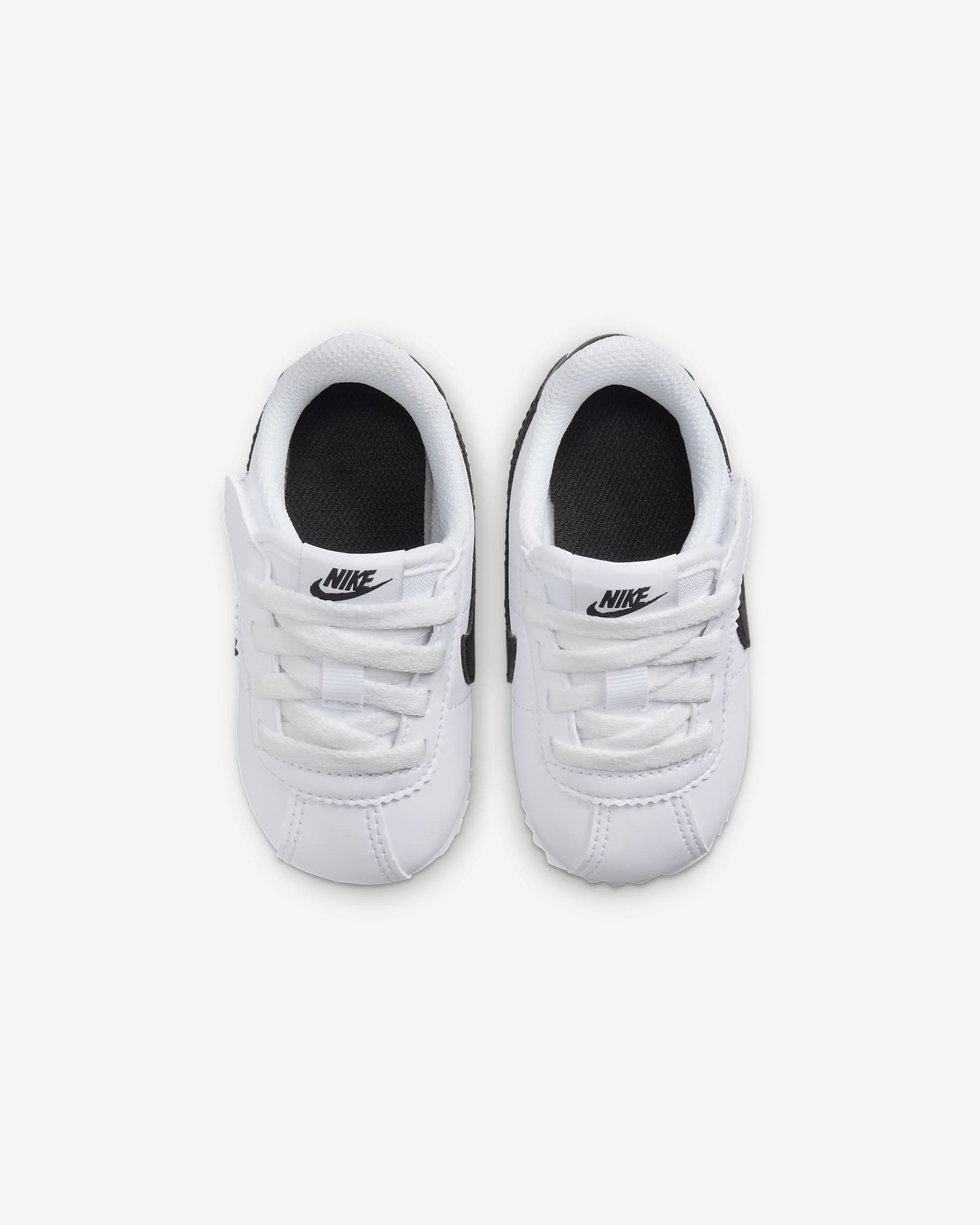 Tenis para bebé e infantil Nike Cortez EasyOn - Blanco/Negro