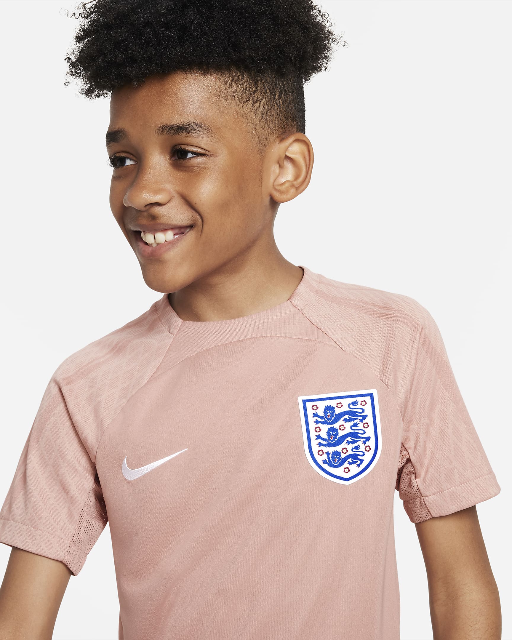 England Strike Older Kids' Nike Dri-FIT Knit Football Top. Nike IE