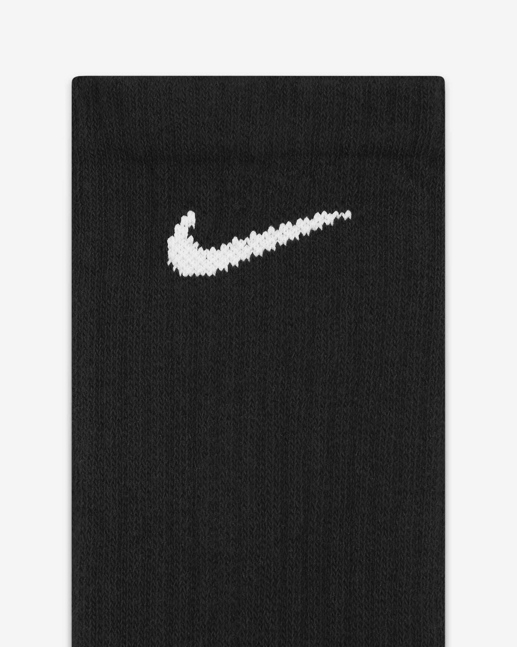 Nike Everyday Cushioned Crew-Trainingssocken (6 Paar) - Schwarz/Weiß