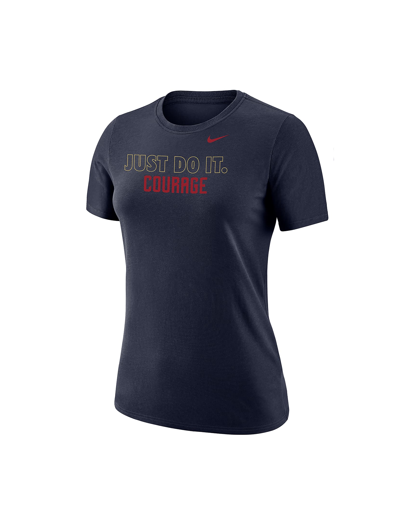 Playera de fútbol Nike para mujer North Carolina Courage - Azul marino