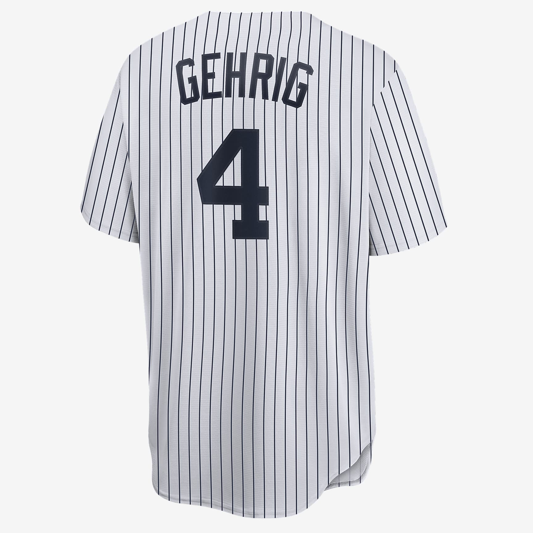 Camiseta de béisbol Cooperstown para hombre MLB New York Yankees (Lou Gehrig) - Blanco