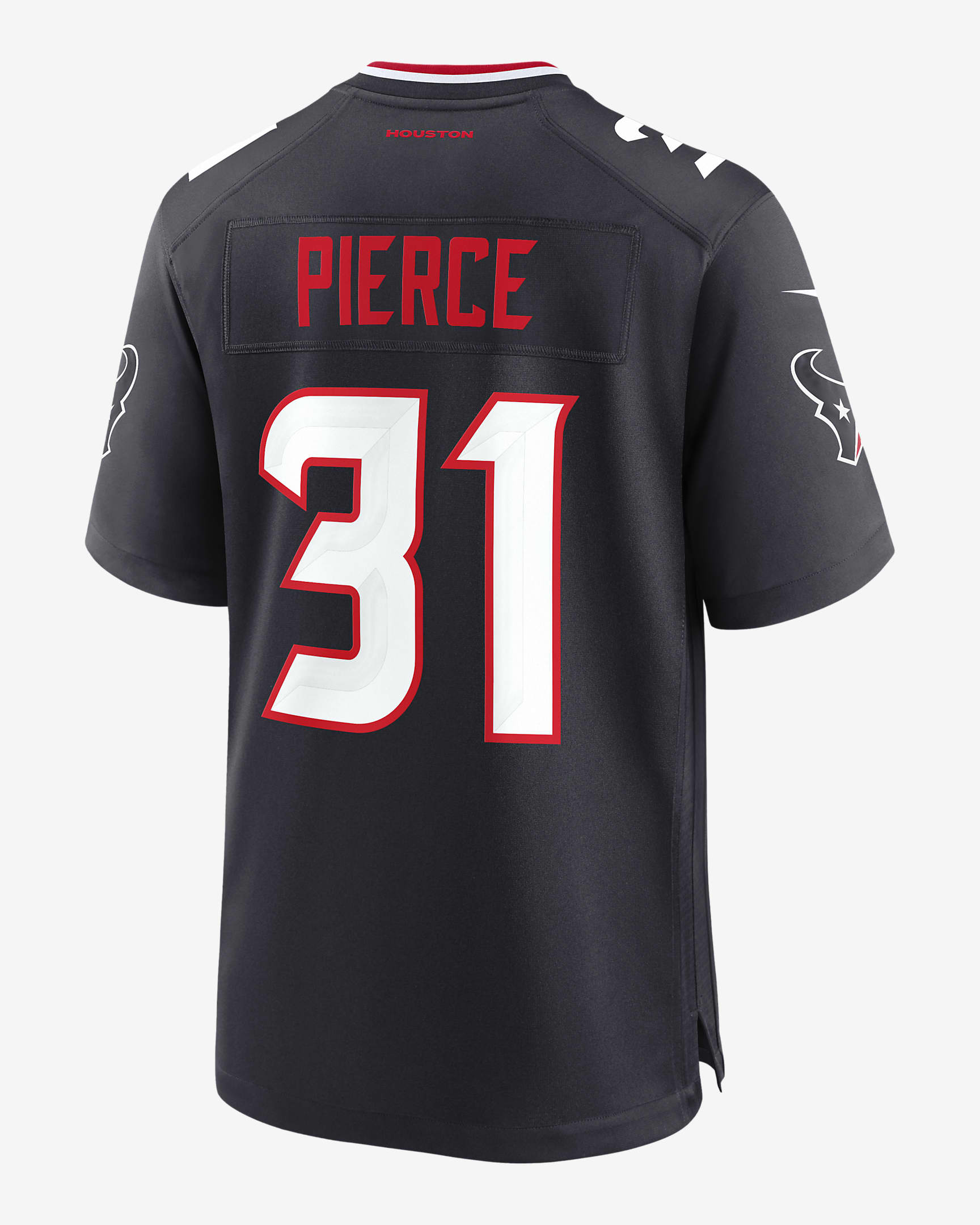 Jersey de fútbol americano Nike de la NFL Game para hombre Dameon Pierce Houston Texans - Azul marino