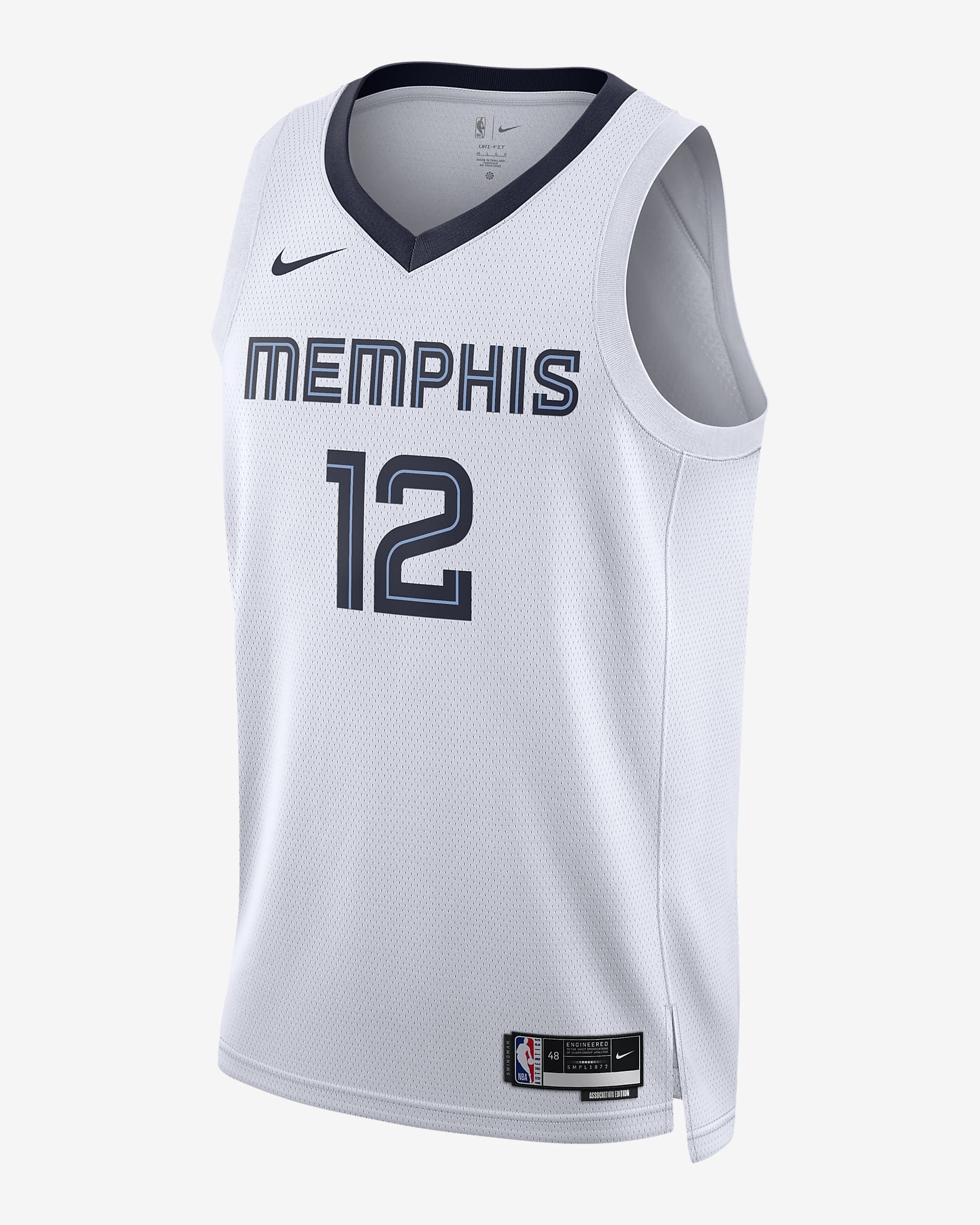 Memphis Grizzlies Association Edition 2022/23 Men's Nike Dri-FIT NBA Swingman Jersey - White