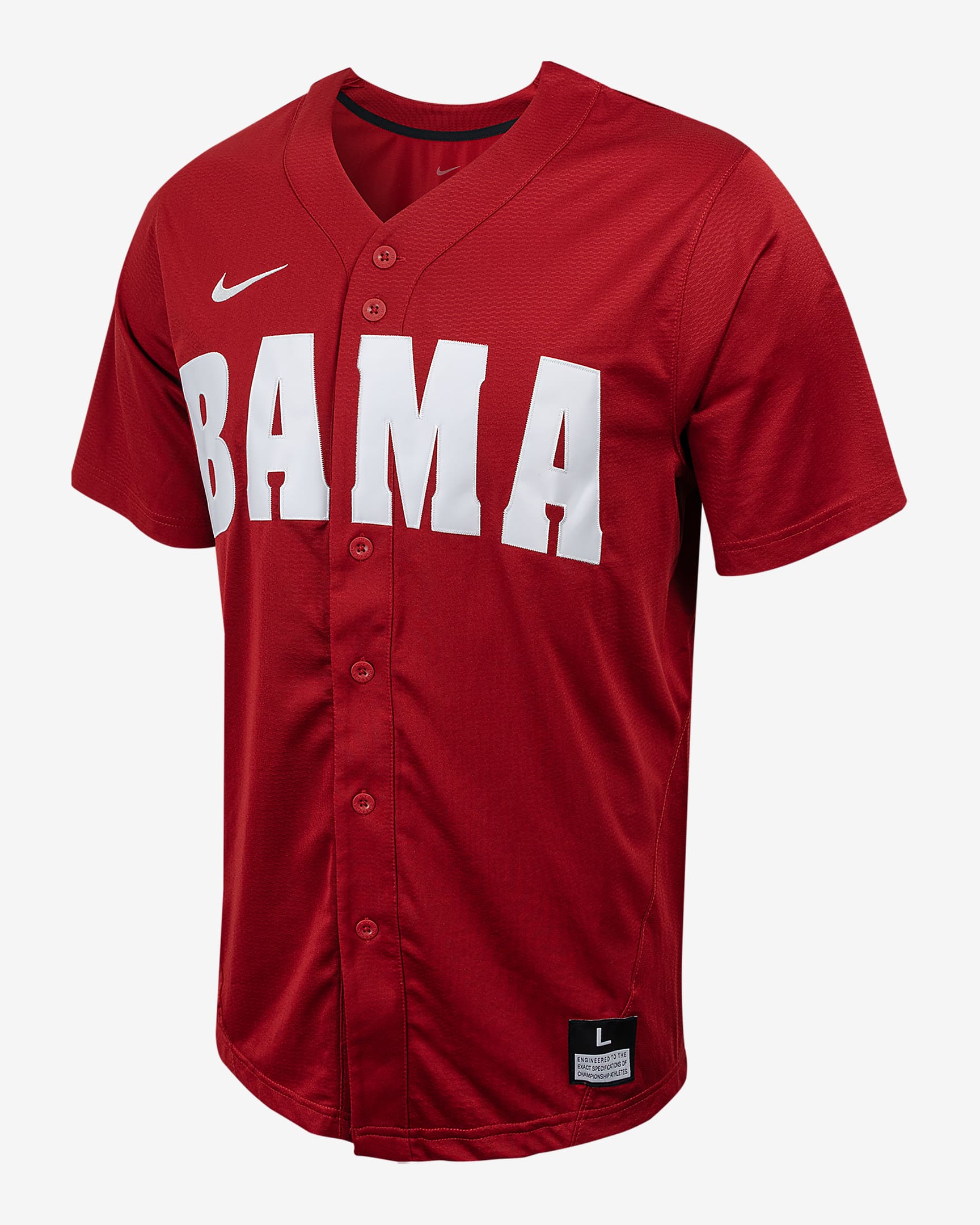 Alabama Men's Nike College Full-Button Baseball Jersey. Nike.com