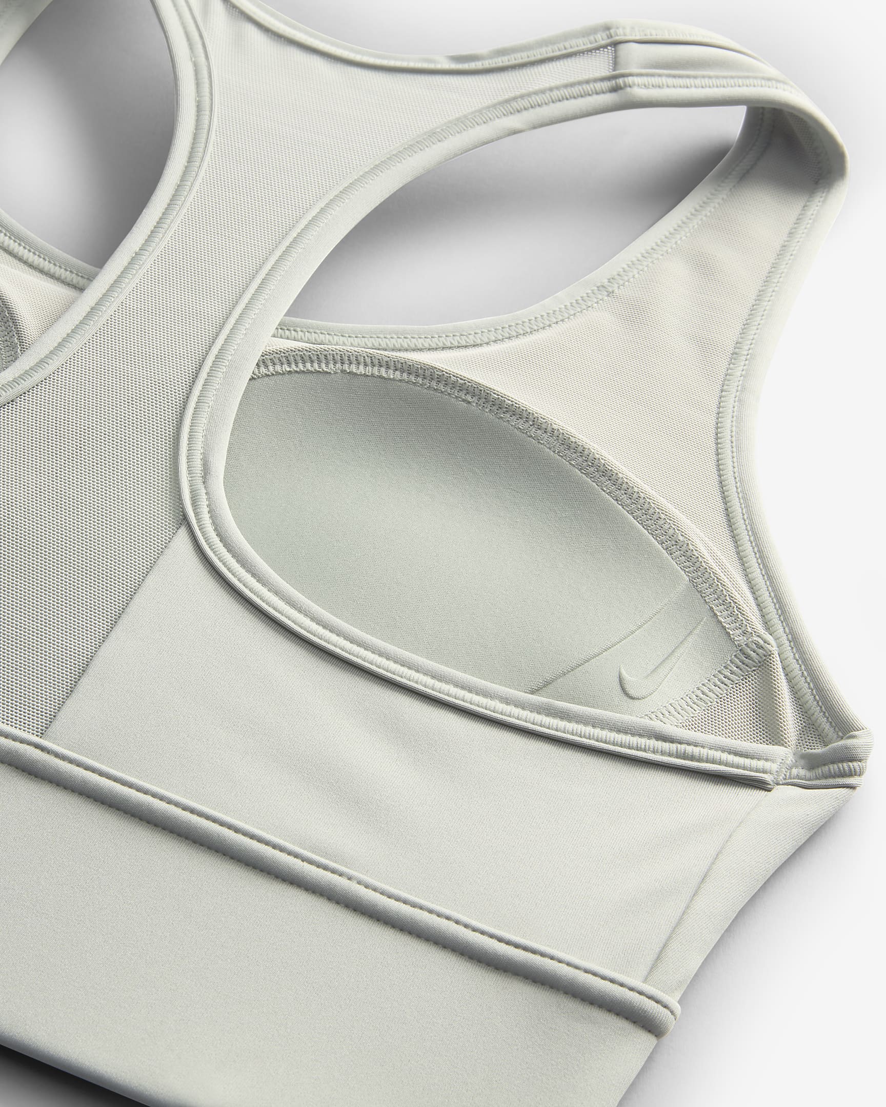 Nike Swoosh Medium-Support Women's Padded Longline Sports Bra - Jade Horizon/Jade Horizon/White