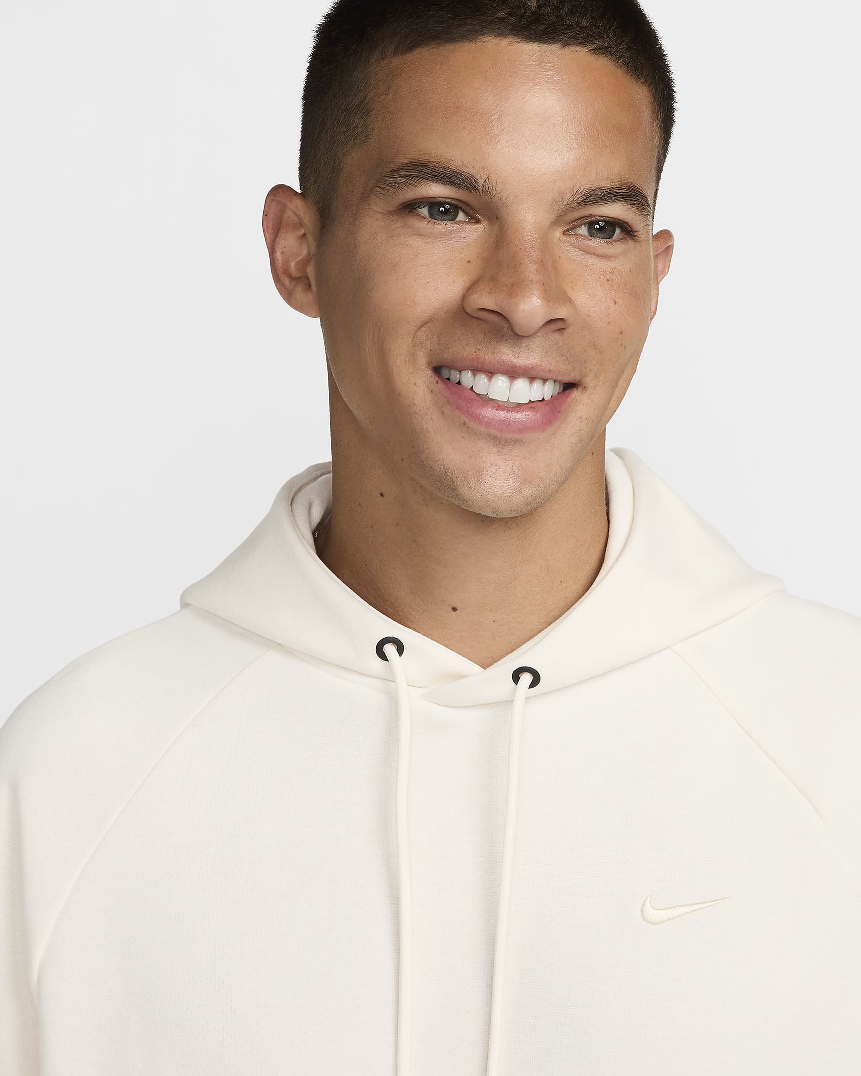 Nike Primary vielseitiger Dri-FIT UV-Hoodie mit durchgehendem Reißverschluss (Herren) - Pale Ivory/Pale Ivory