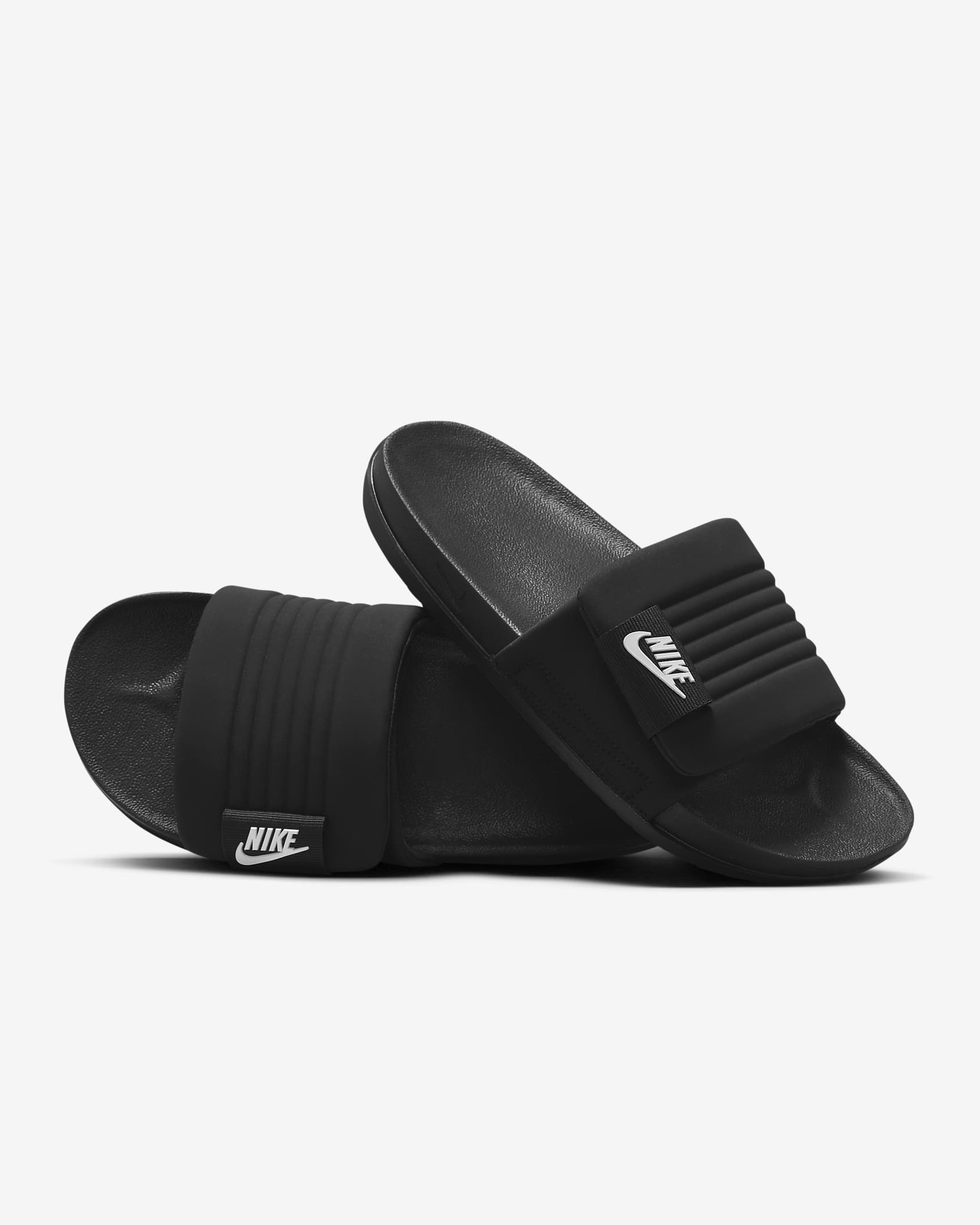 Nike Offcourt Adjust Slippers voor heren - Zwart/Zwart/Wit