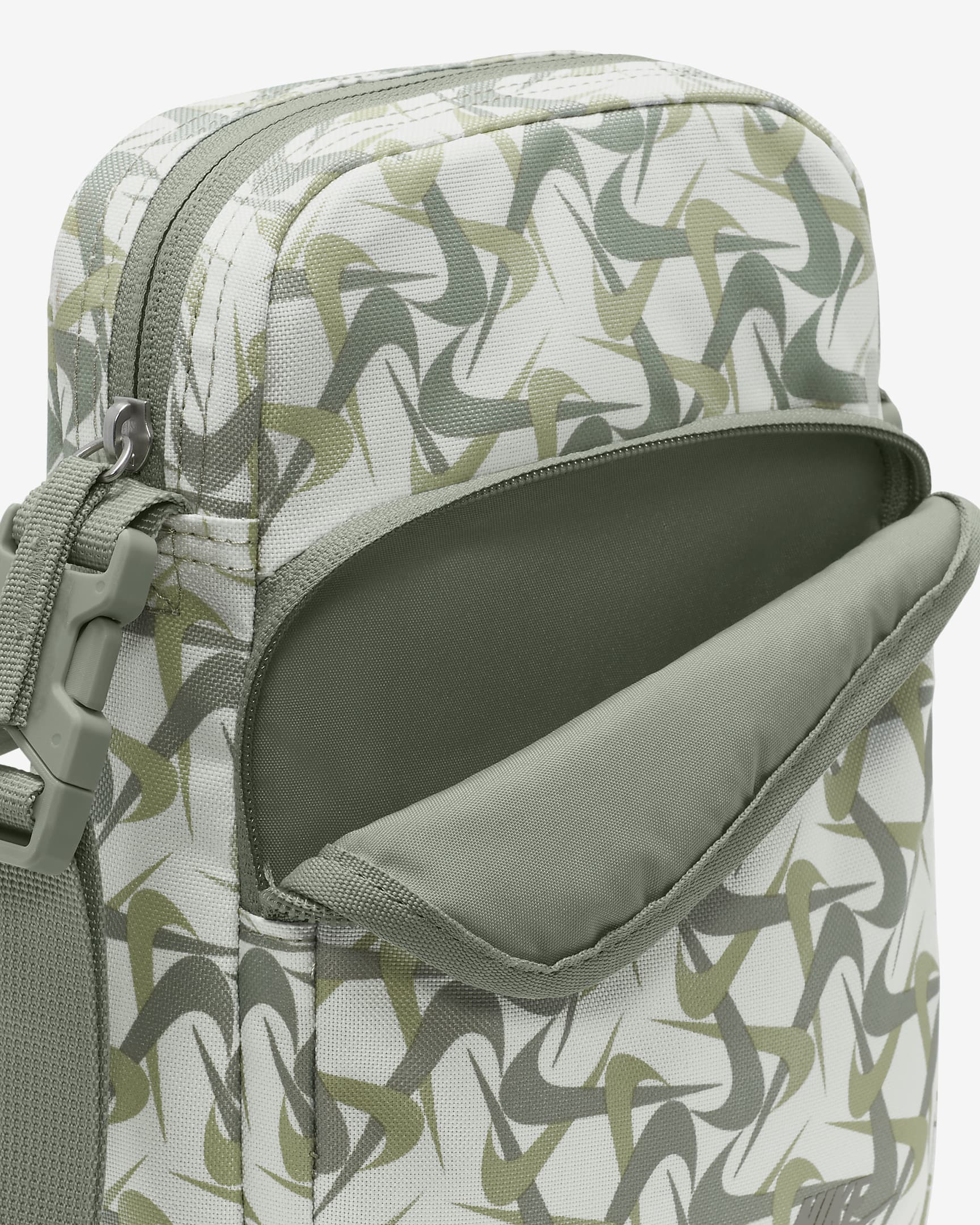 Nike Heritage Crossbody-taske (4 liter) - Summit White/Jade Horizon/Dark Stucco