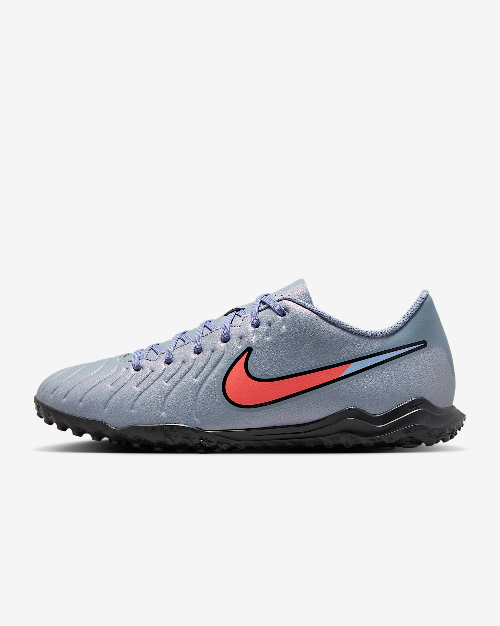 Nike Tiempo Legend 10 Club Low-Top-Fußballschuh für Turf - Blue Eclipse/Schwarz