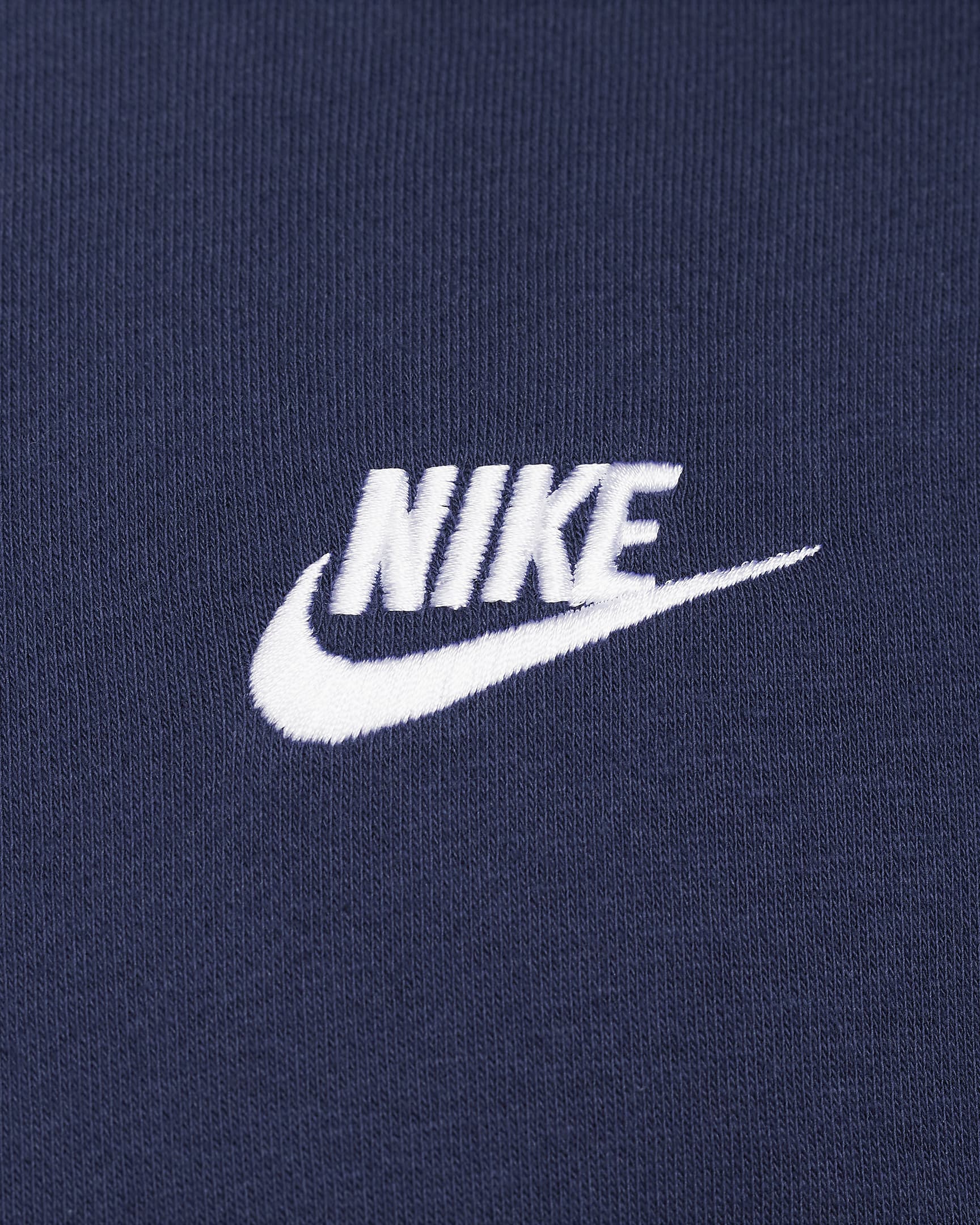 Haut Nike Sportswear Club Fleece pour Homme - Midnight Navy/Blanc