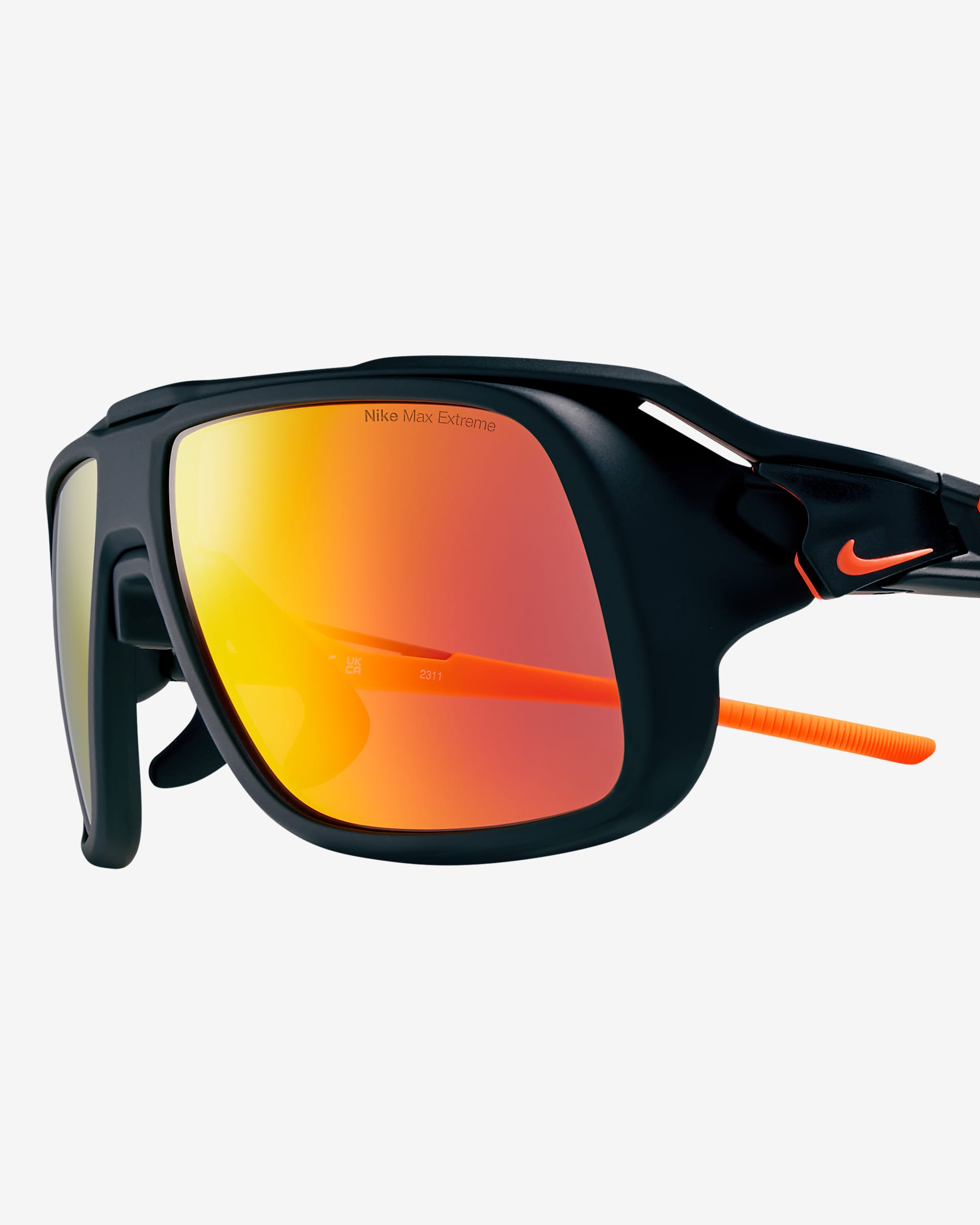 Nike Flyfree Soar Sonnenbrille mit Road Tint - Schwarz/Total Orange