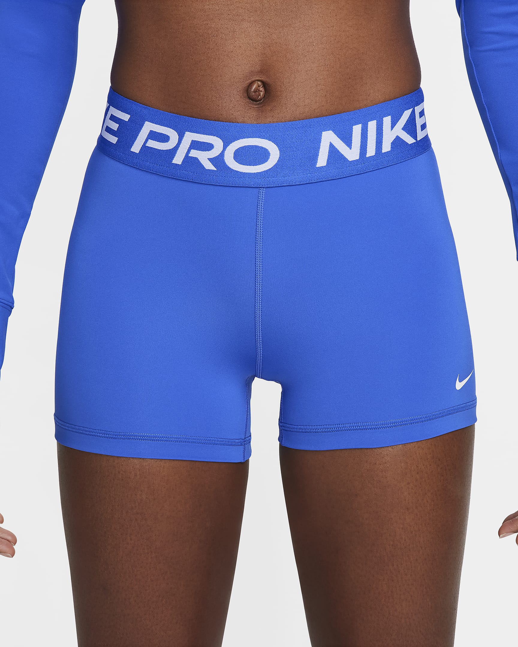 Nike Pro Women's 3" Shorts - Hyper Royal/White