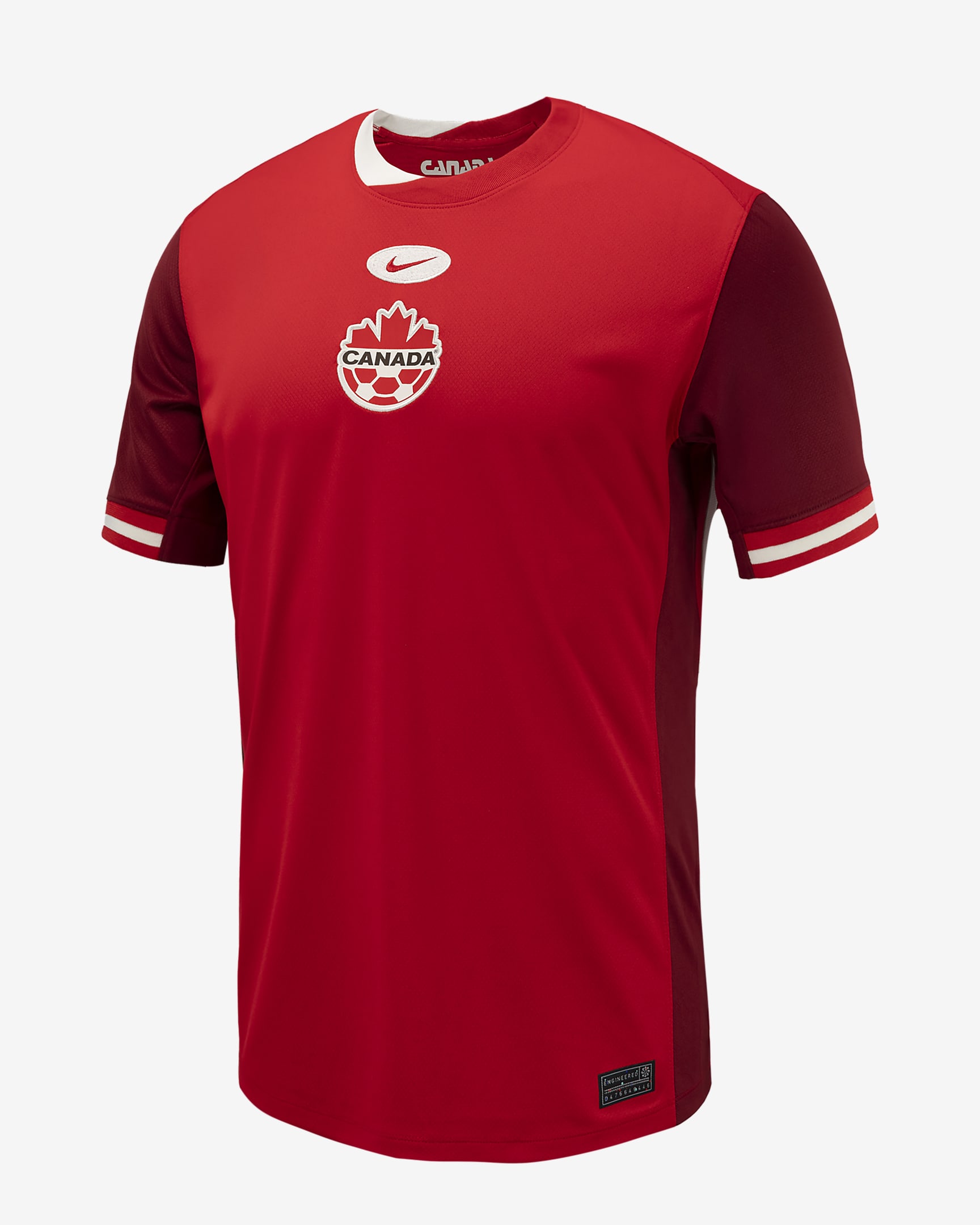 Jersey de fútbol Nike Dri-FIT Replica de Canadá local 2024 Stadium para hombre - Rojo