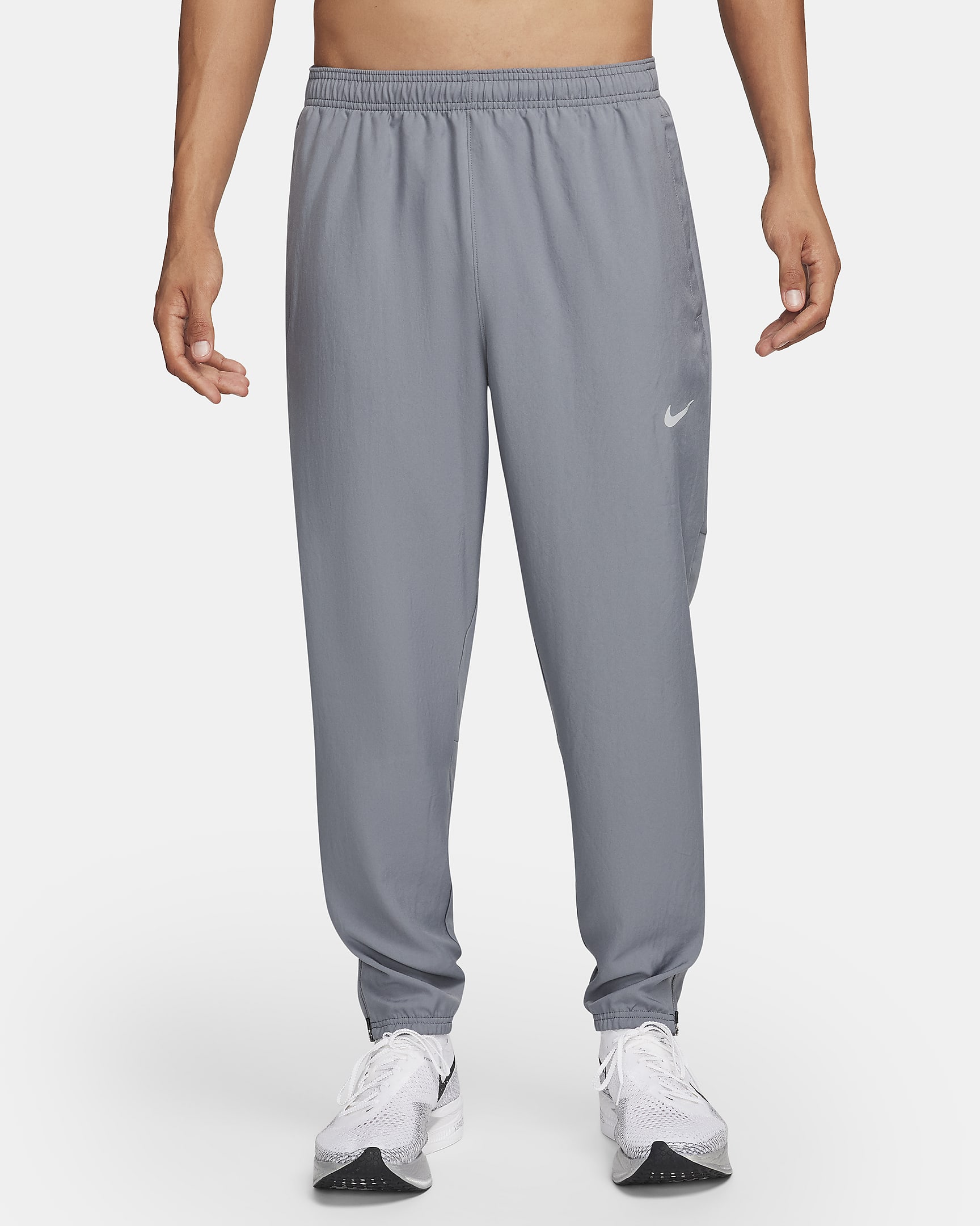 Vävda löparbyxor Nike Challenger Dri-FIT för män - Smoke Grey/Svart