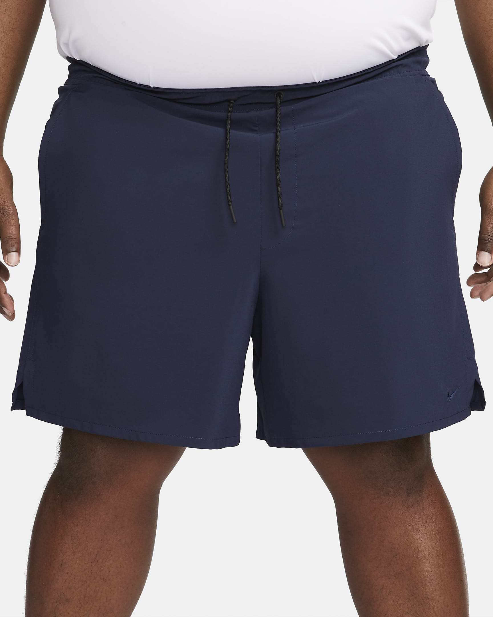 Nike Unlimited multifunctionele niet-gevoerde herenshorts met Dri-FIT (18 cm) - Obsidian/Zwart/Obsidian