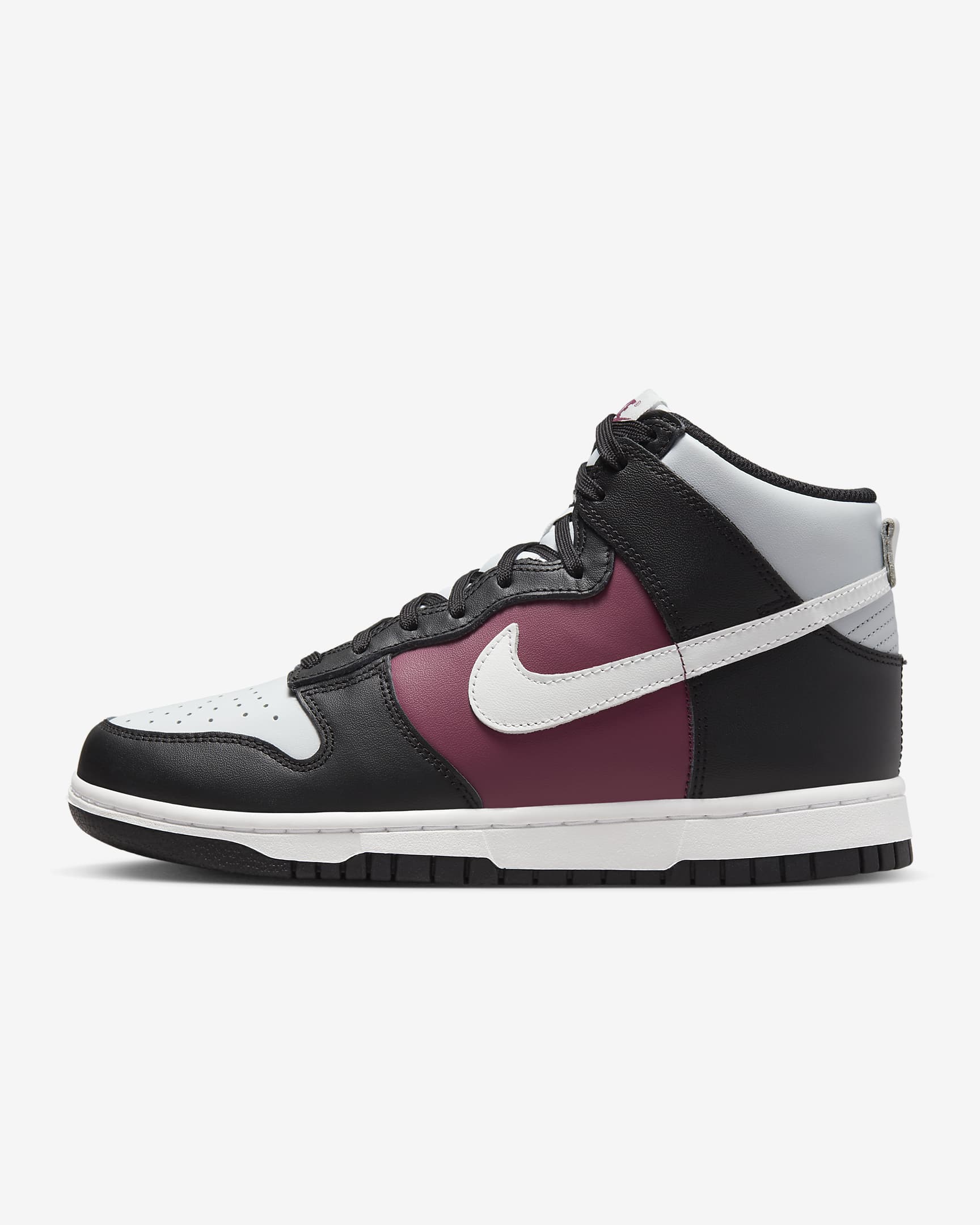 Nike Dunk High Women's Shoes - Black/Rosewood/Pure Platinum/Summit White