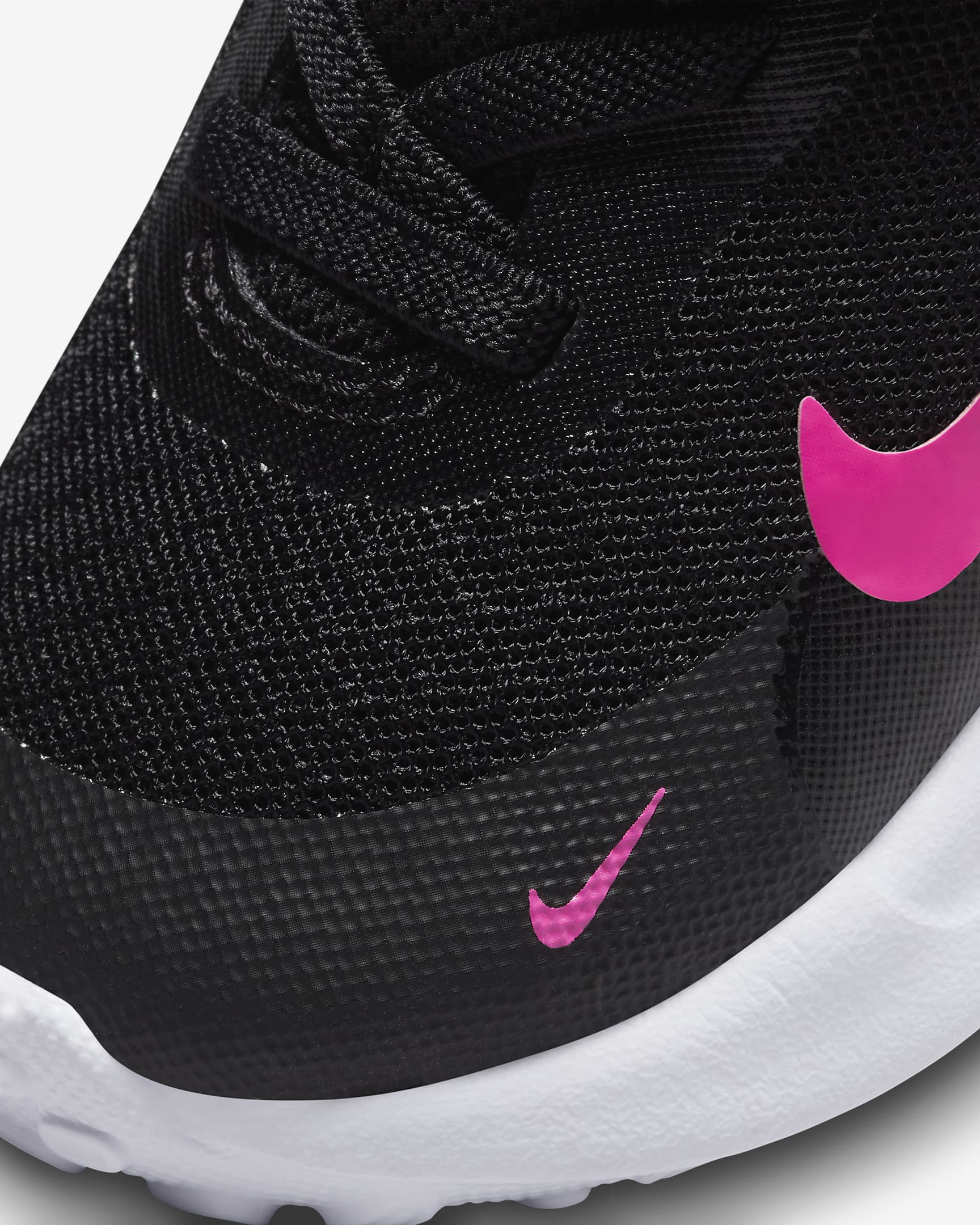 Chaussure Nike Revolution 7 pour bébé et tout-petit - Noir/Blanc/Hyper Pink