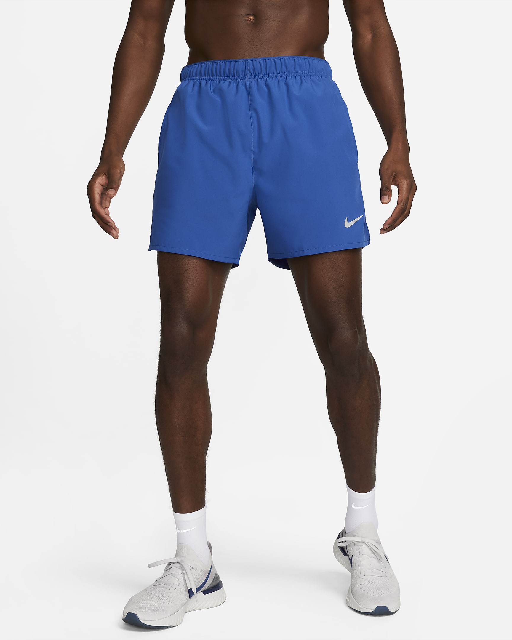 Nike Challenger-Dri-FIT-løbeshorts (13 cm) med indershorts til mænd - Game Royal/Game Royal/sort