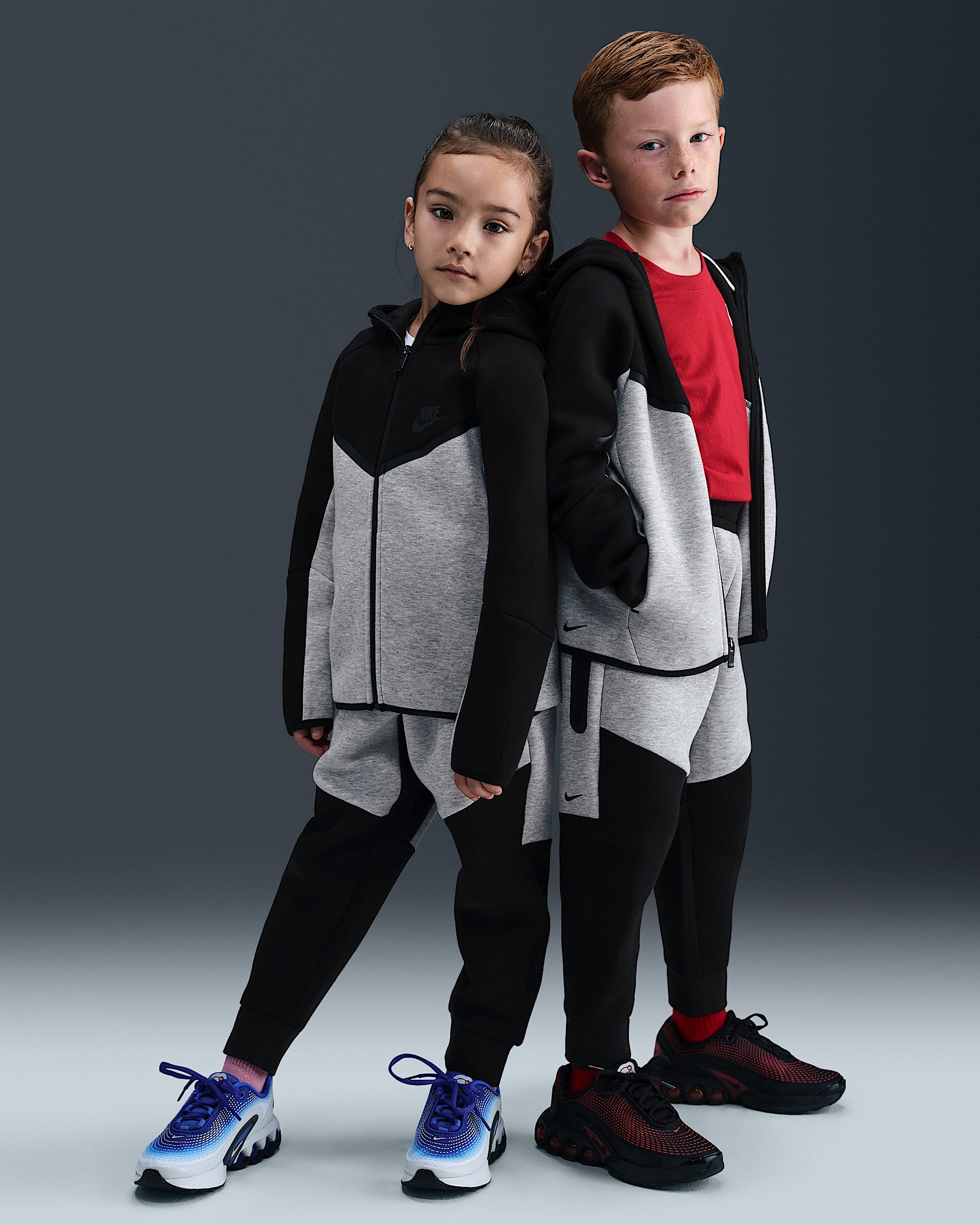 Nike Sportswear Little Kids' Tech Fleece 2-Piece Full-Zip Set - Black