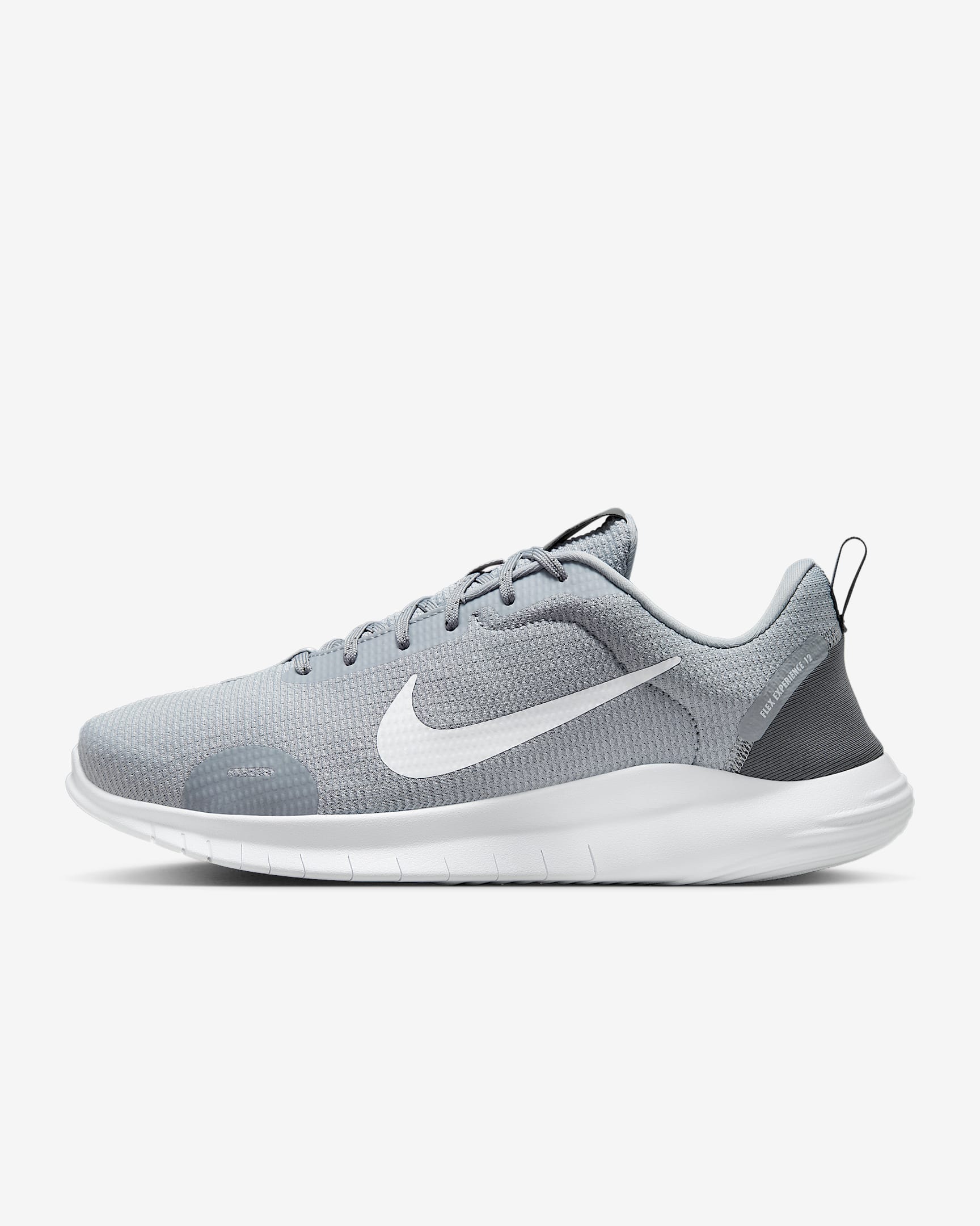Nike Flex Experience Run 12 Men's Road Running Shoes (Extra Wide) - Wolf Grey/Iron Grey/White