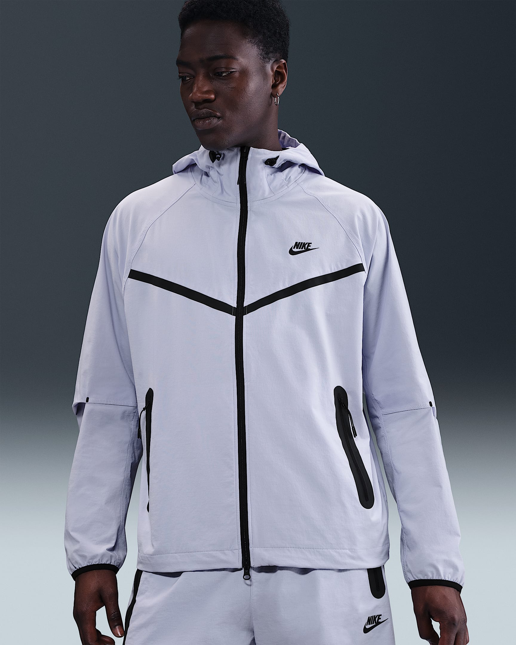Nike Tech Men's Woven Jacket - Ghost/Ghost/Black