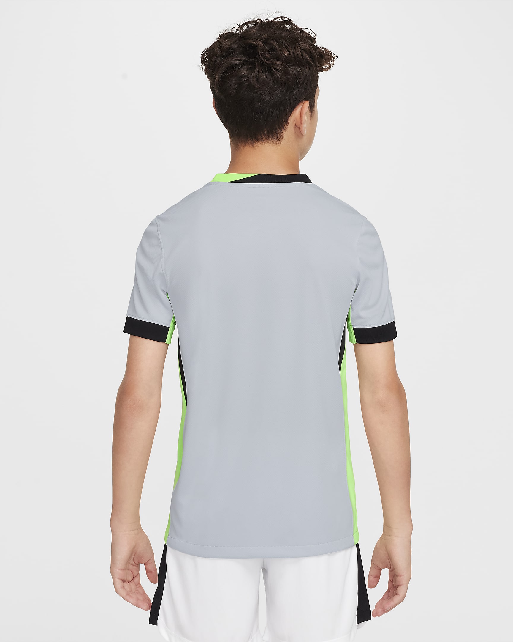 Tercera equipación Stadium VfL Wolfsburgo 2024/25 Camiseta de fútbol Replica Nike Dri-FIT - Niño/a - Pure Platinum/Sub Lime/Negro/Negro