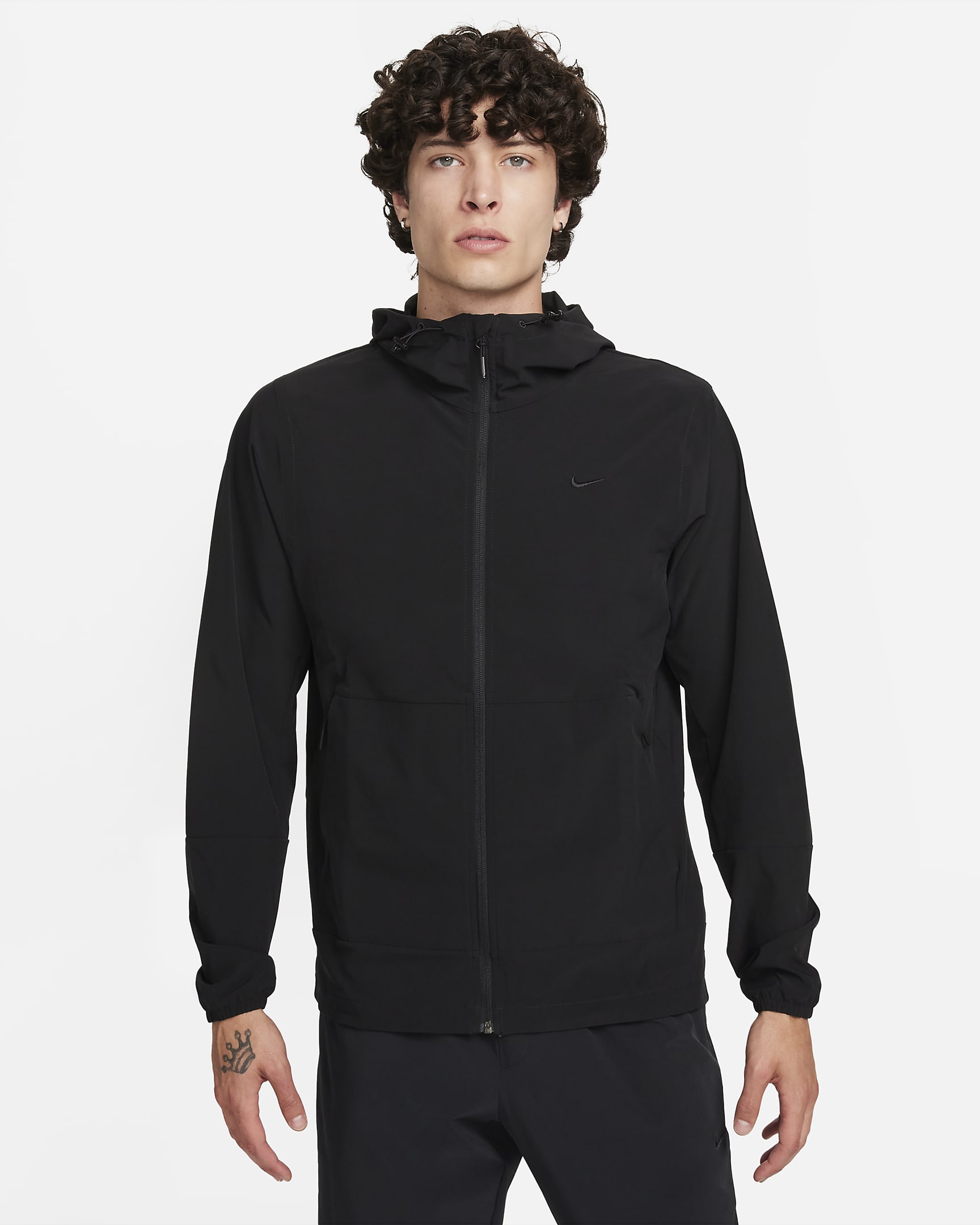 Nike Unlimited Men's Water-Repellent Hooded Versatile Jacket - Black/Black/Black