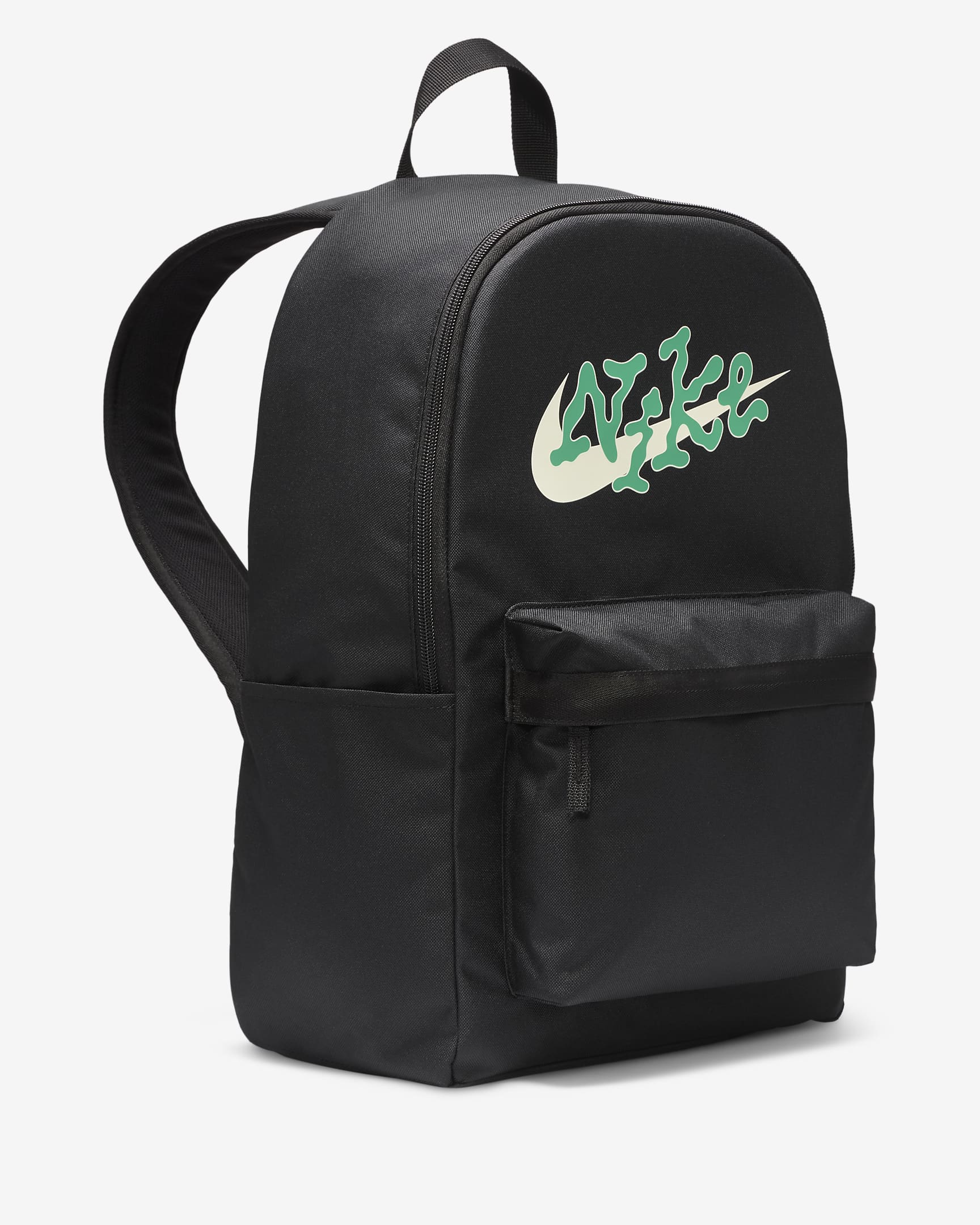 Nike Heritage Backpack (25L) - Black/Black/Stadium Green