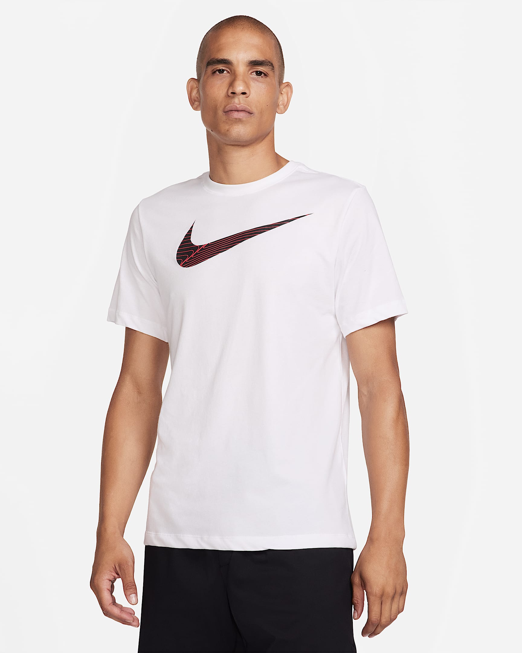 Nike Dri-FIT Men's Fitness T-Shirt - White